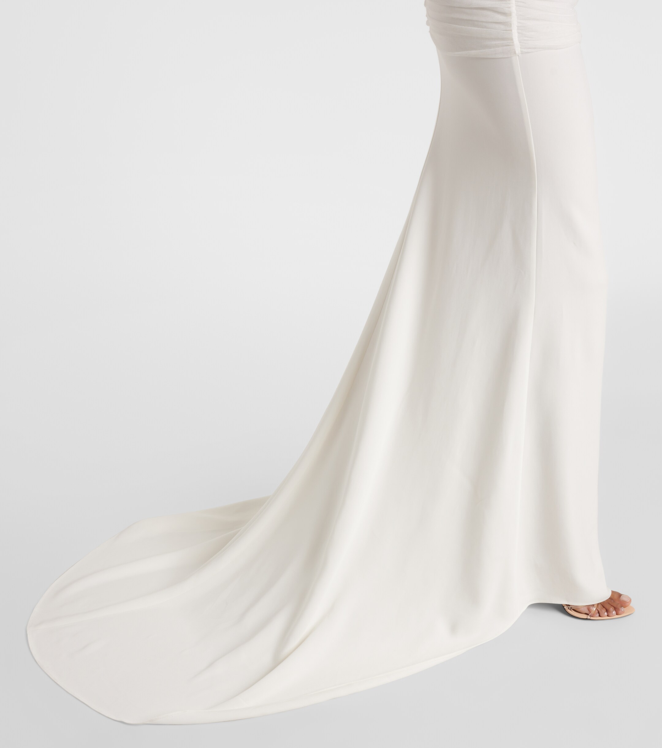 Christopher Esber Bridal veiled silk tulle gown