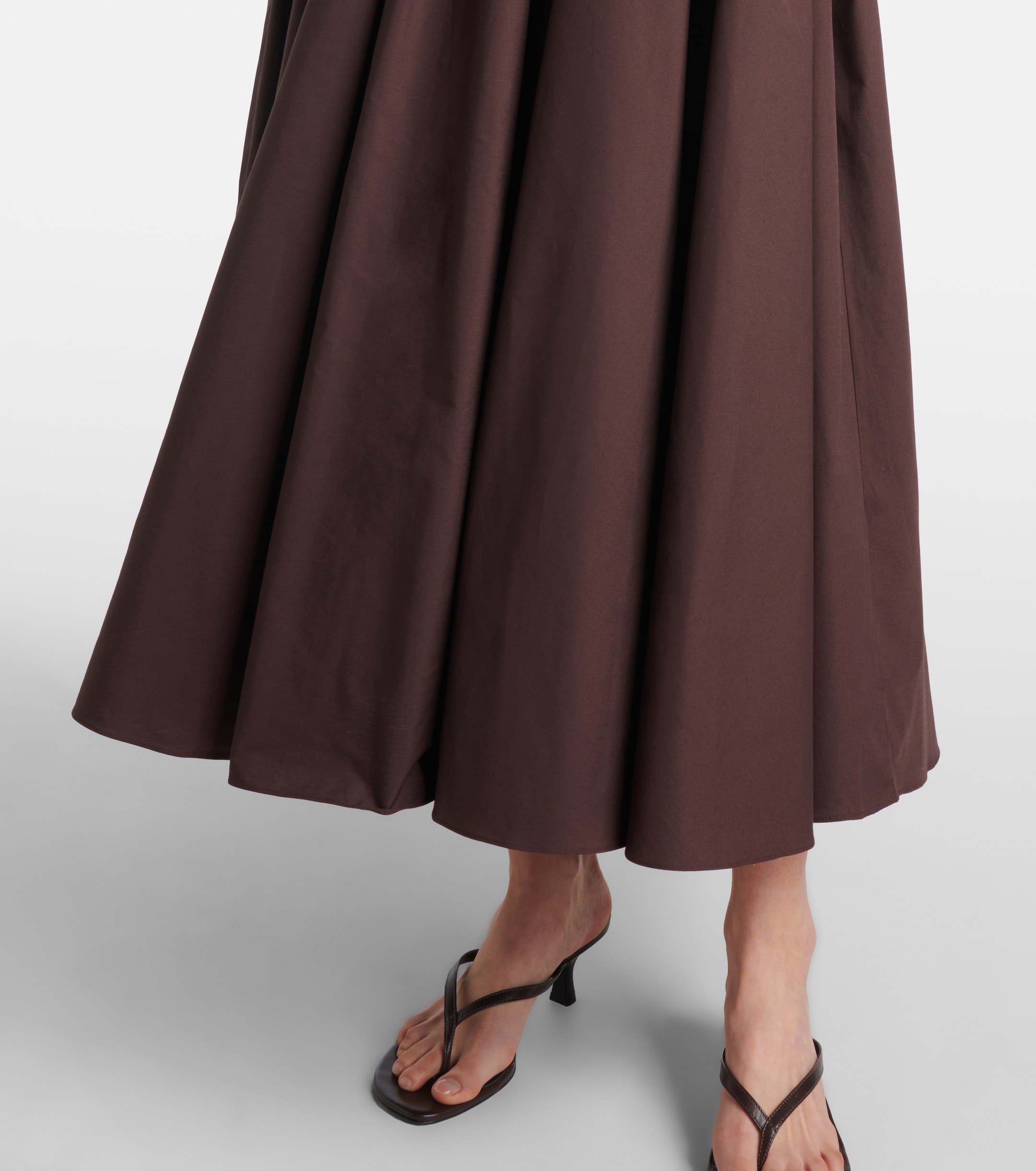 TOVE Ceres gathered cotton midi dress