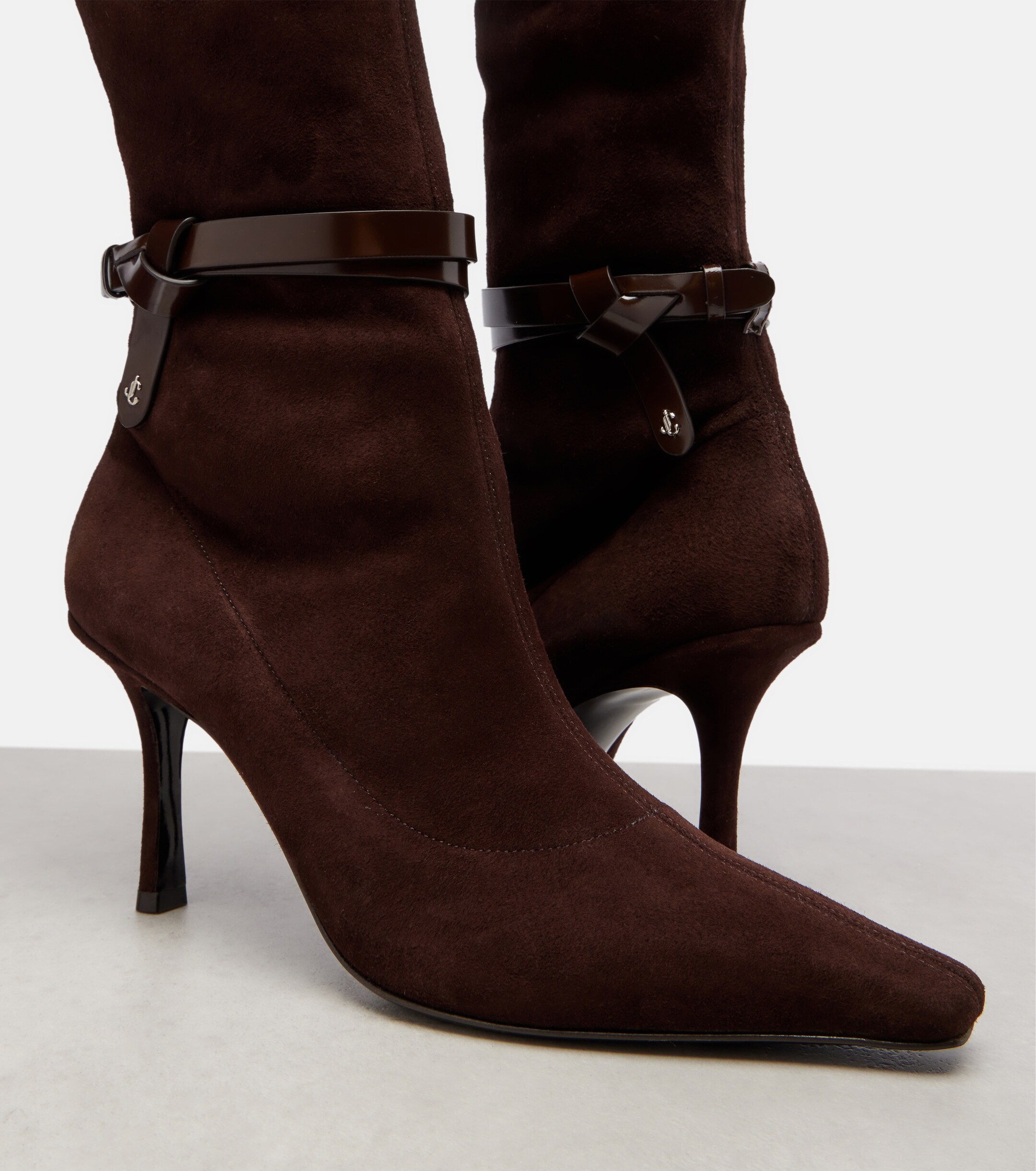 JIMMY CHOO - Camie 85 suede over-the-knee boots | Plush