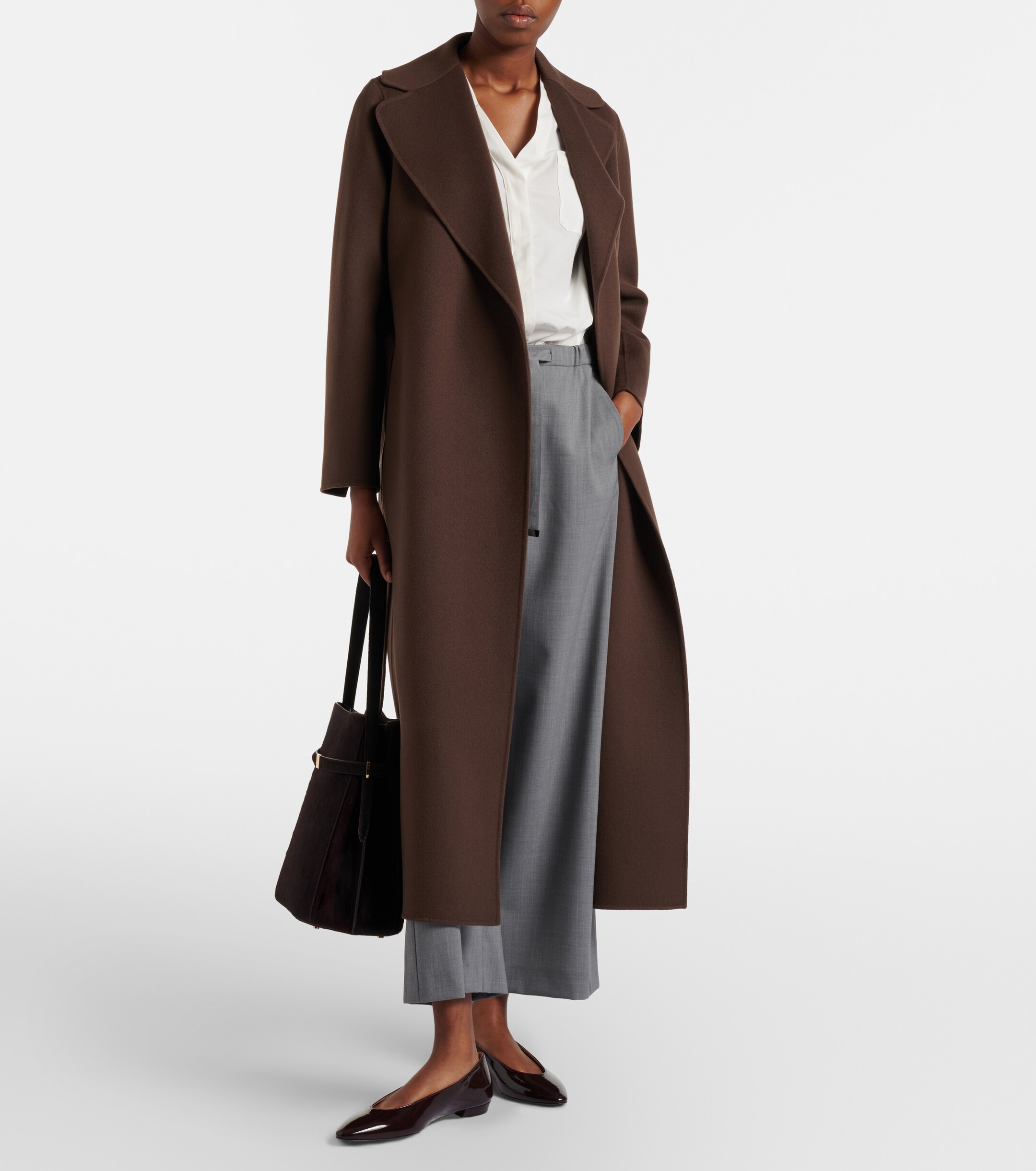S Max Mara - Poldo virgin wool wrap coat | Plush