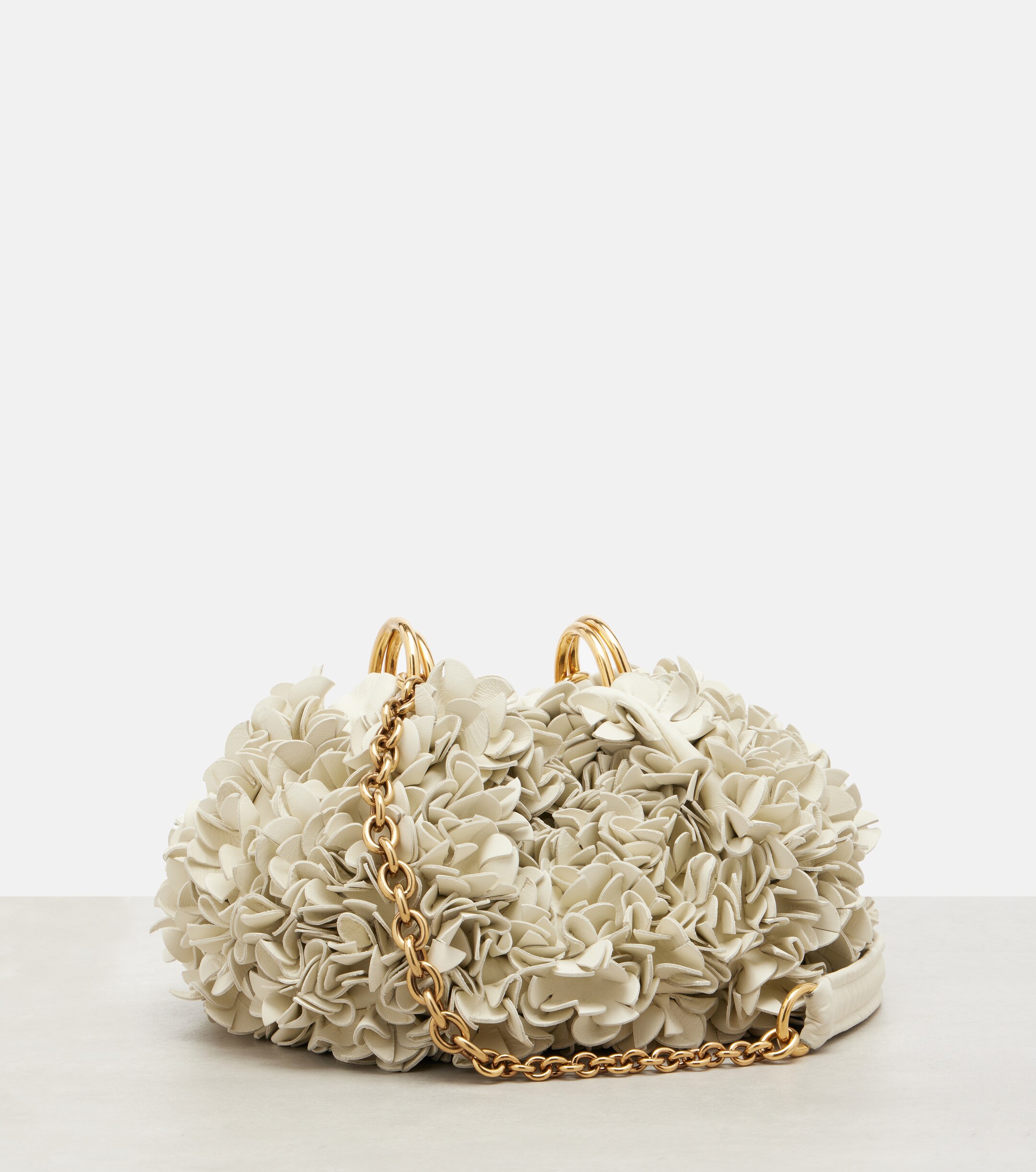 Chloé Chloé Plissé floral leather shoulder bag