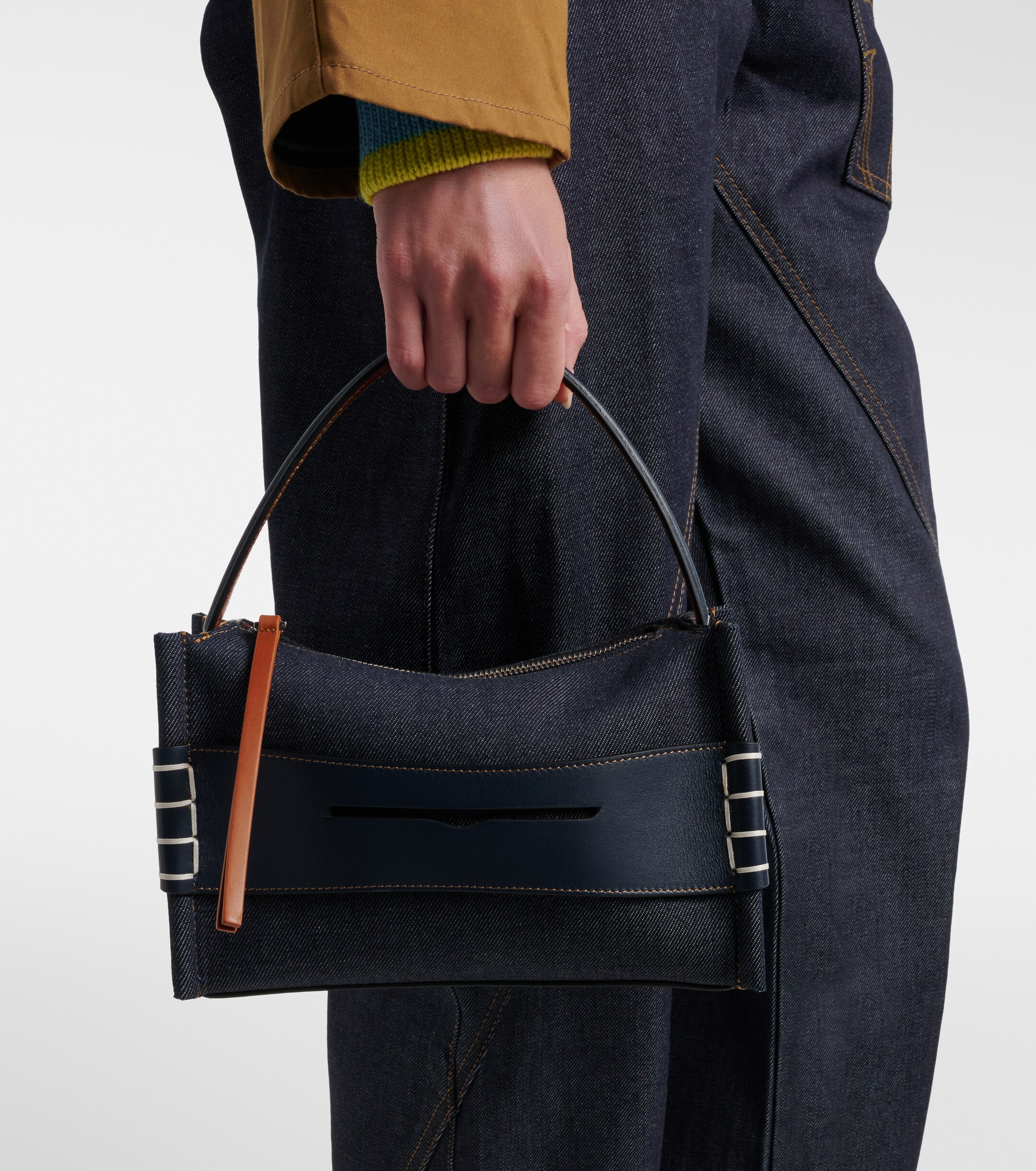 Jw Anderson Loafer Small denim shoulder bag