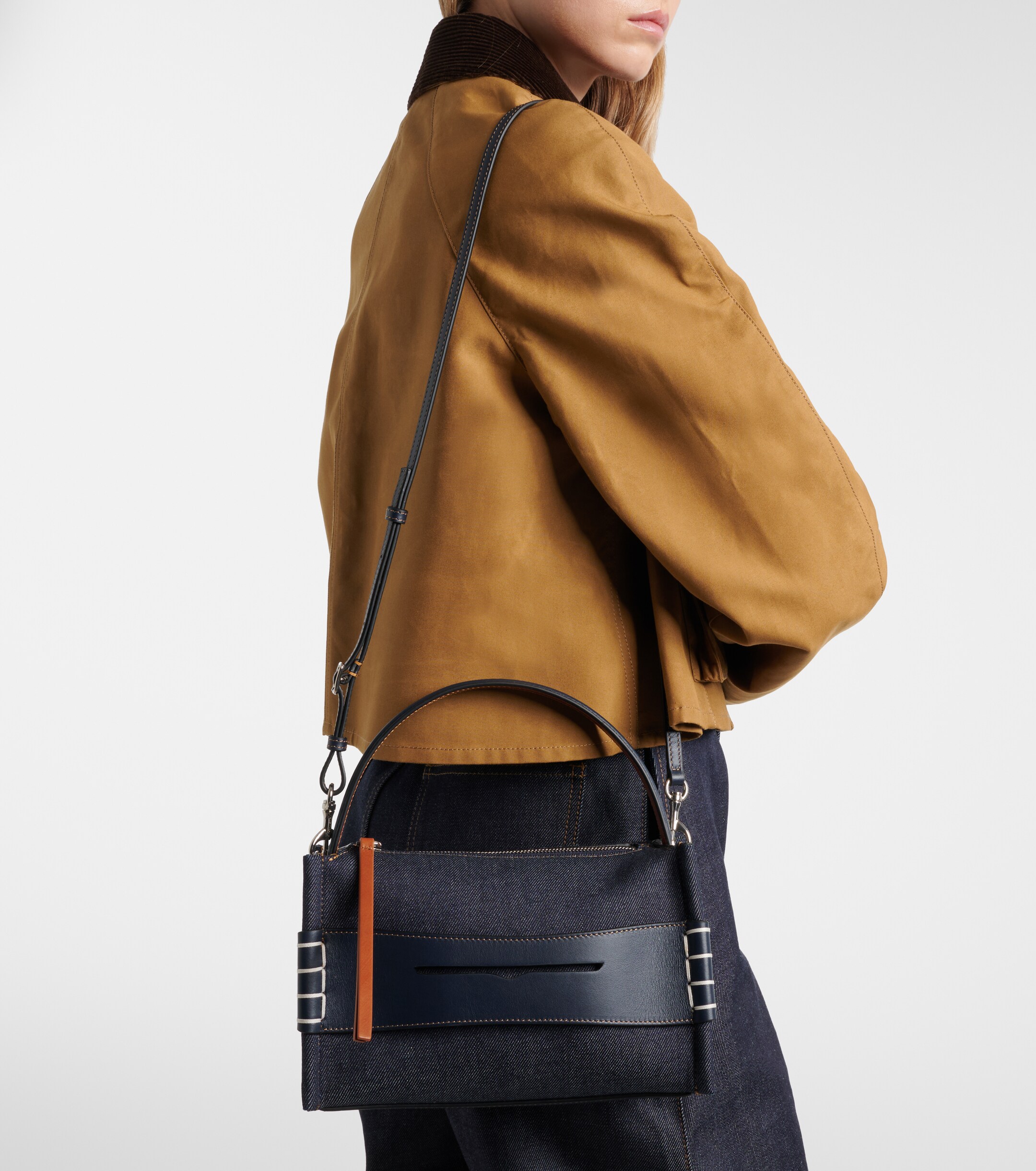 Jw Anderson Loafer Small denim shoulder bag
