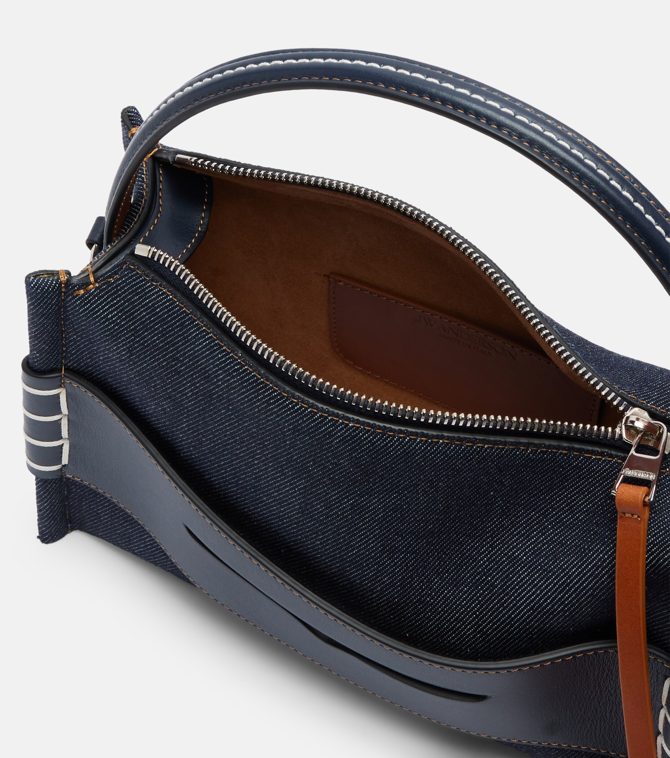 Jw Anderson Loafer Small denim shoulder bag