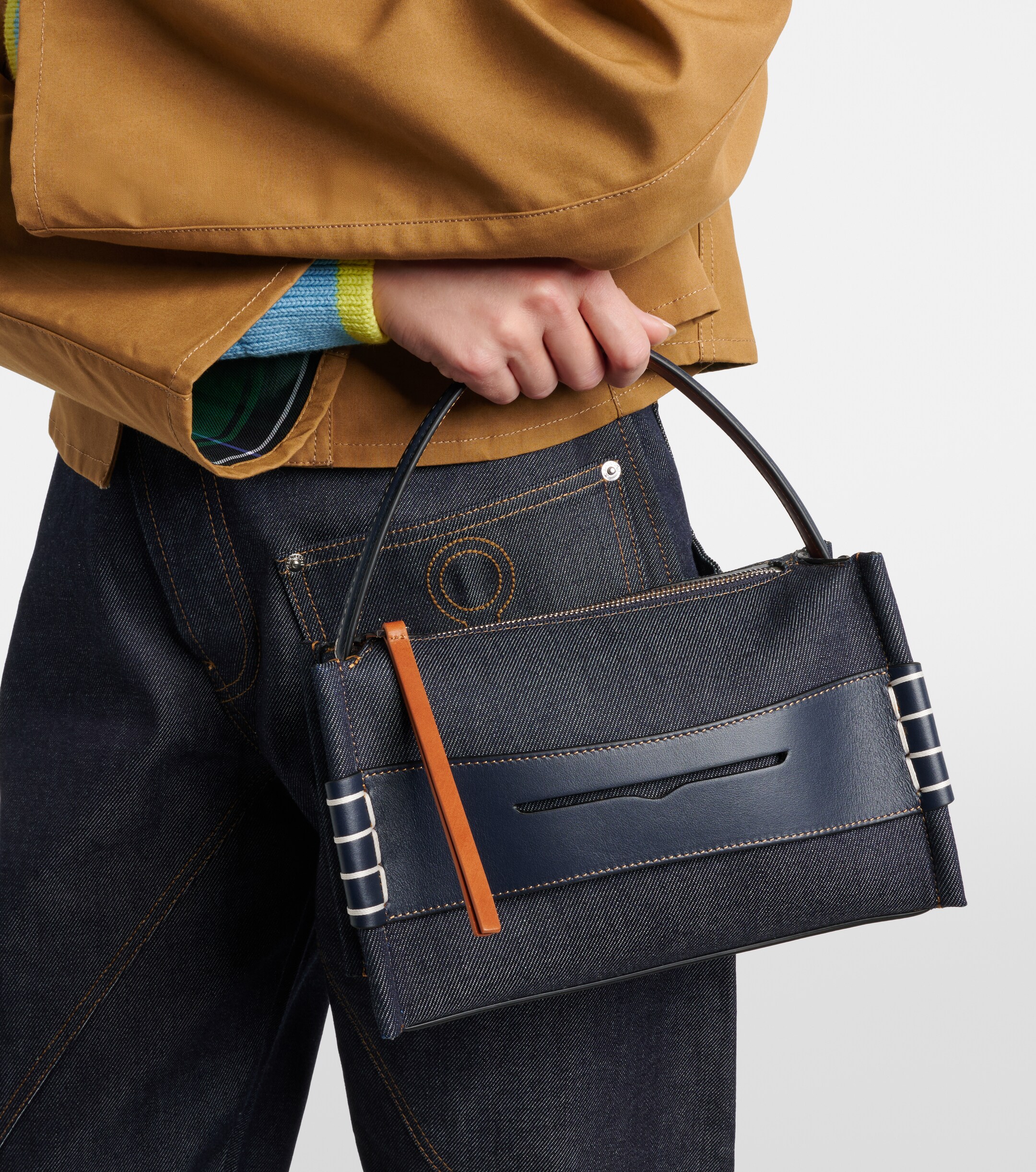 Jw Anderson Loafer Small denim shoulder bag