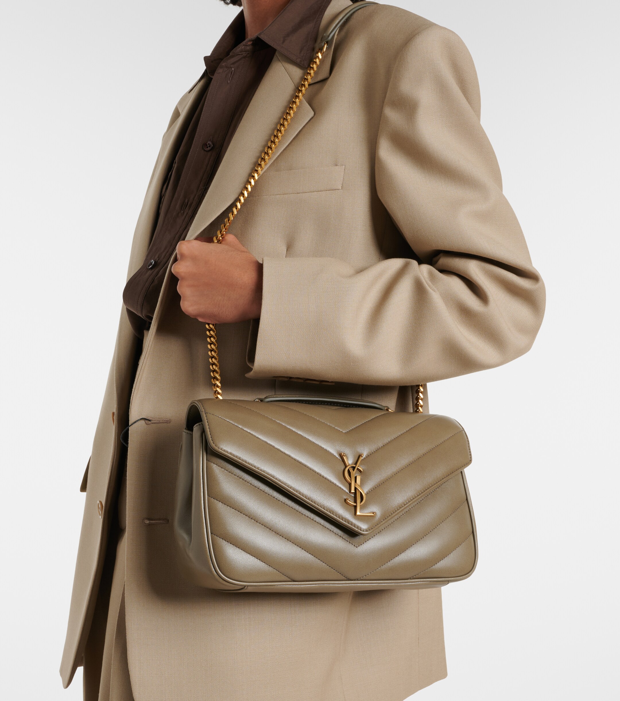 Saint Laurent Loulou Medium leather shoulder bag