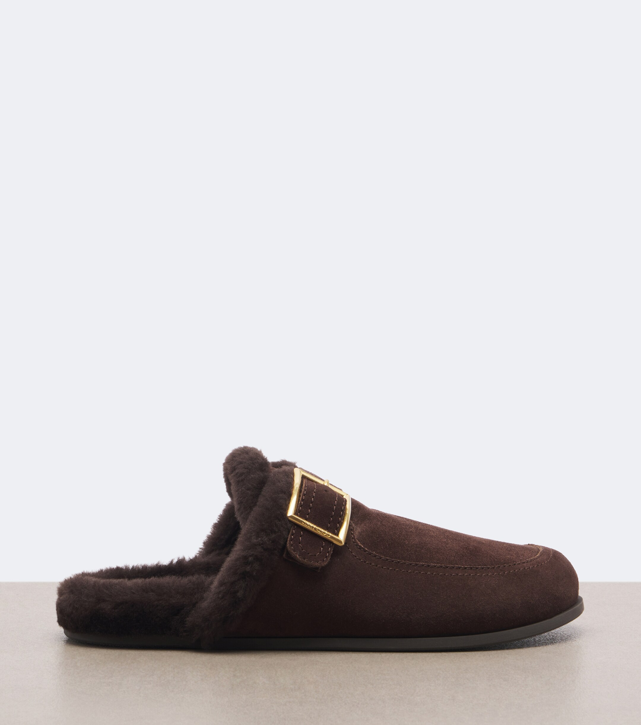 JIMMY CHOO Jimmy Choo Biker shearling-lined suede mules
