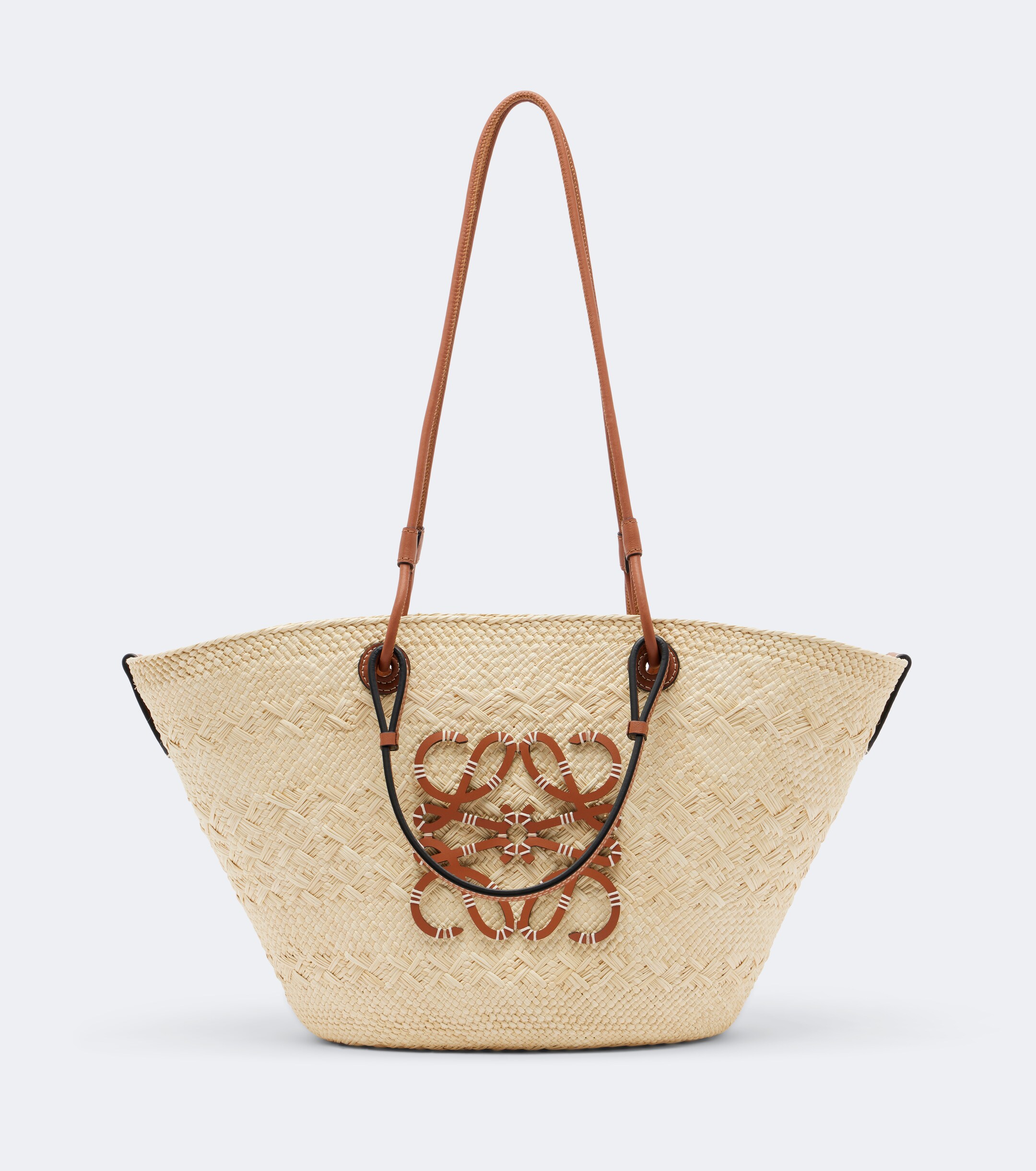 Loewe Anagram Medium leather-trimmed basket bag