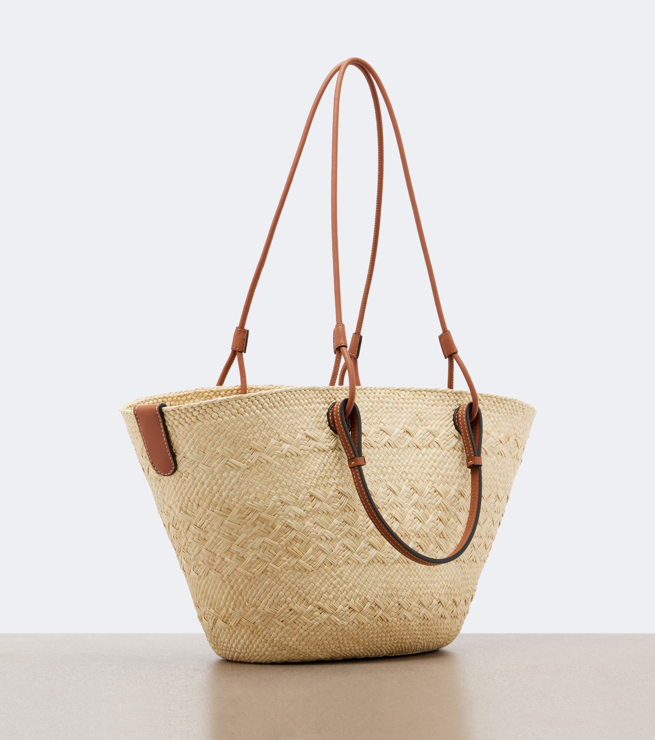 Loewe Anagram Medium leather-trimmed basket bag