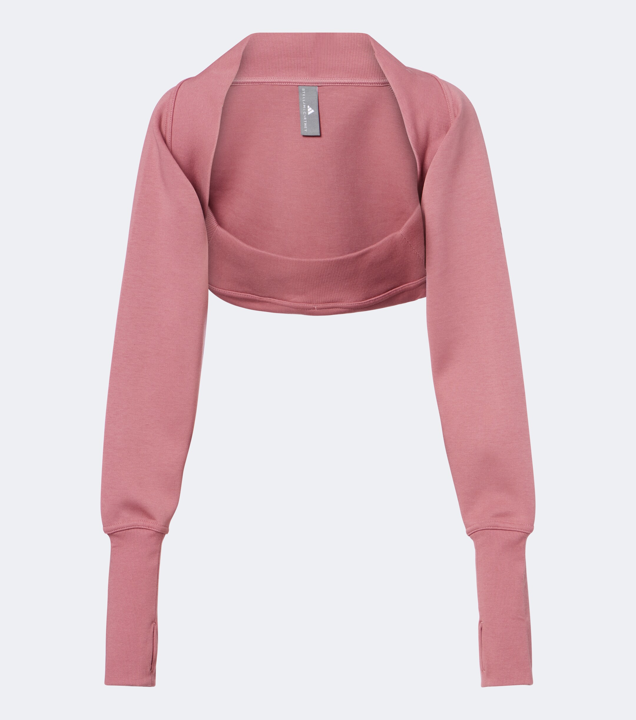 adidas by Stella McCartney Adidas by Stella McCartney Cotton-blend fleece shrug