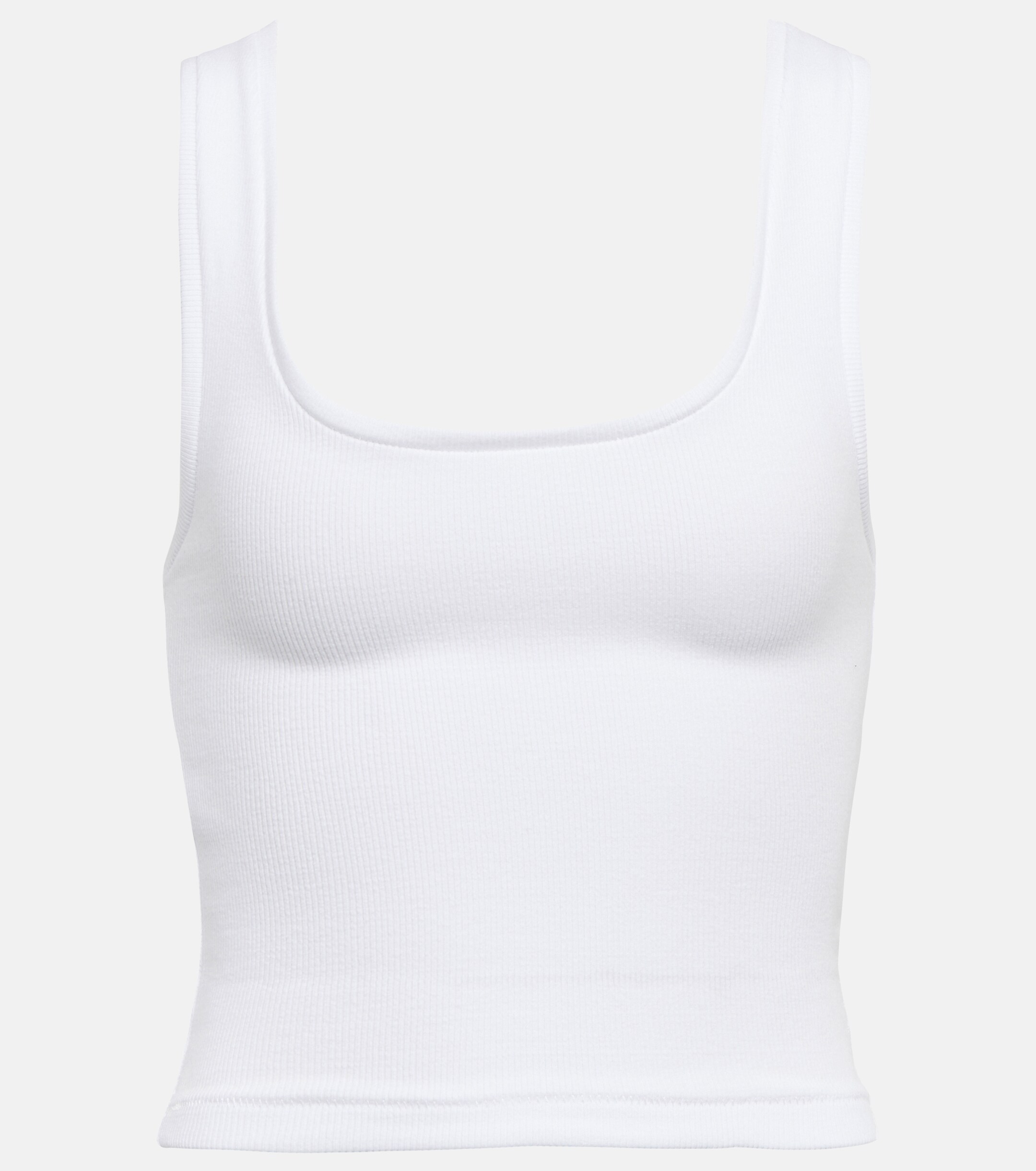 Wardrobe.NYC Ribbed-knit cotton-blend tank top
