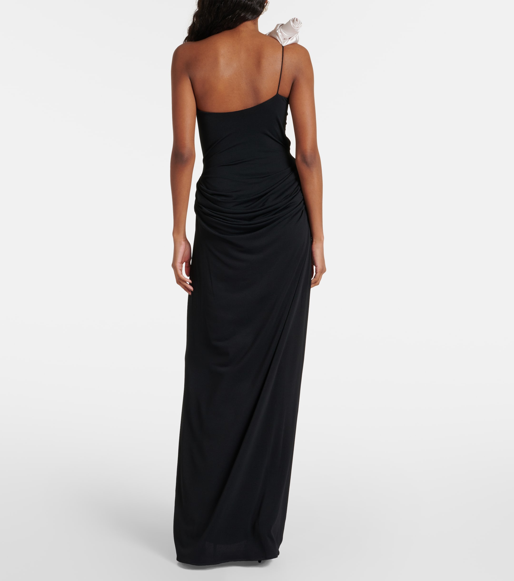 Magda Butrym Ruffled cutout one-shoulder gown thumbnail