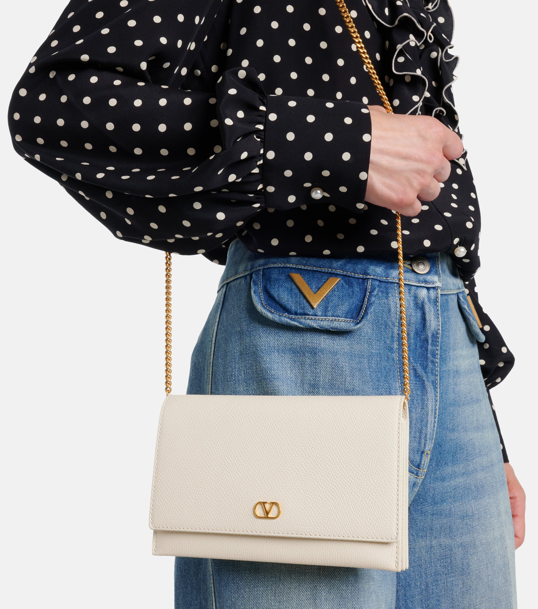 Valentino Garavani VLogo Signature Mini leather crossbody bag thumbnail