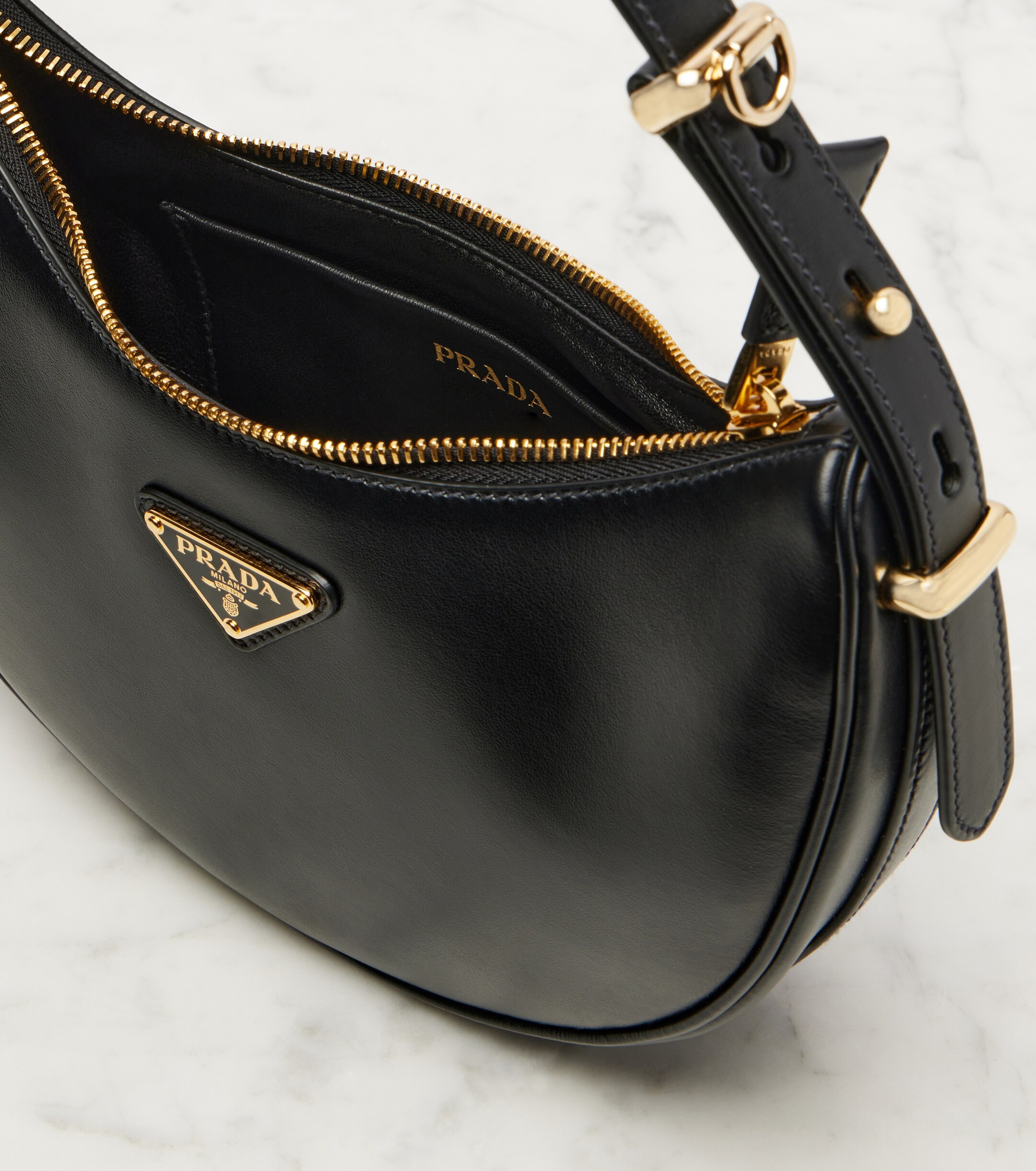 Prada Prada Arqué Small leather shoulder bag