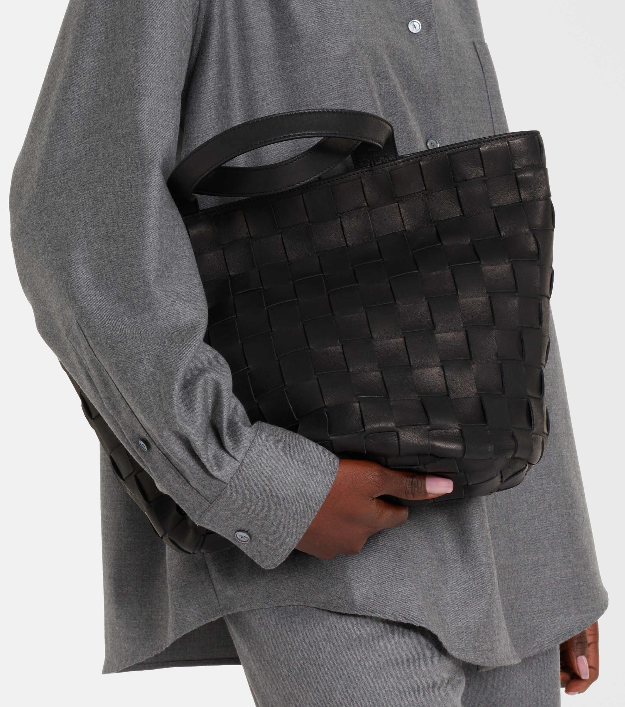 The Row Sisal leather tote bag