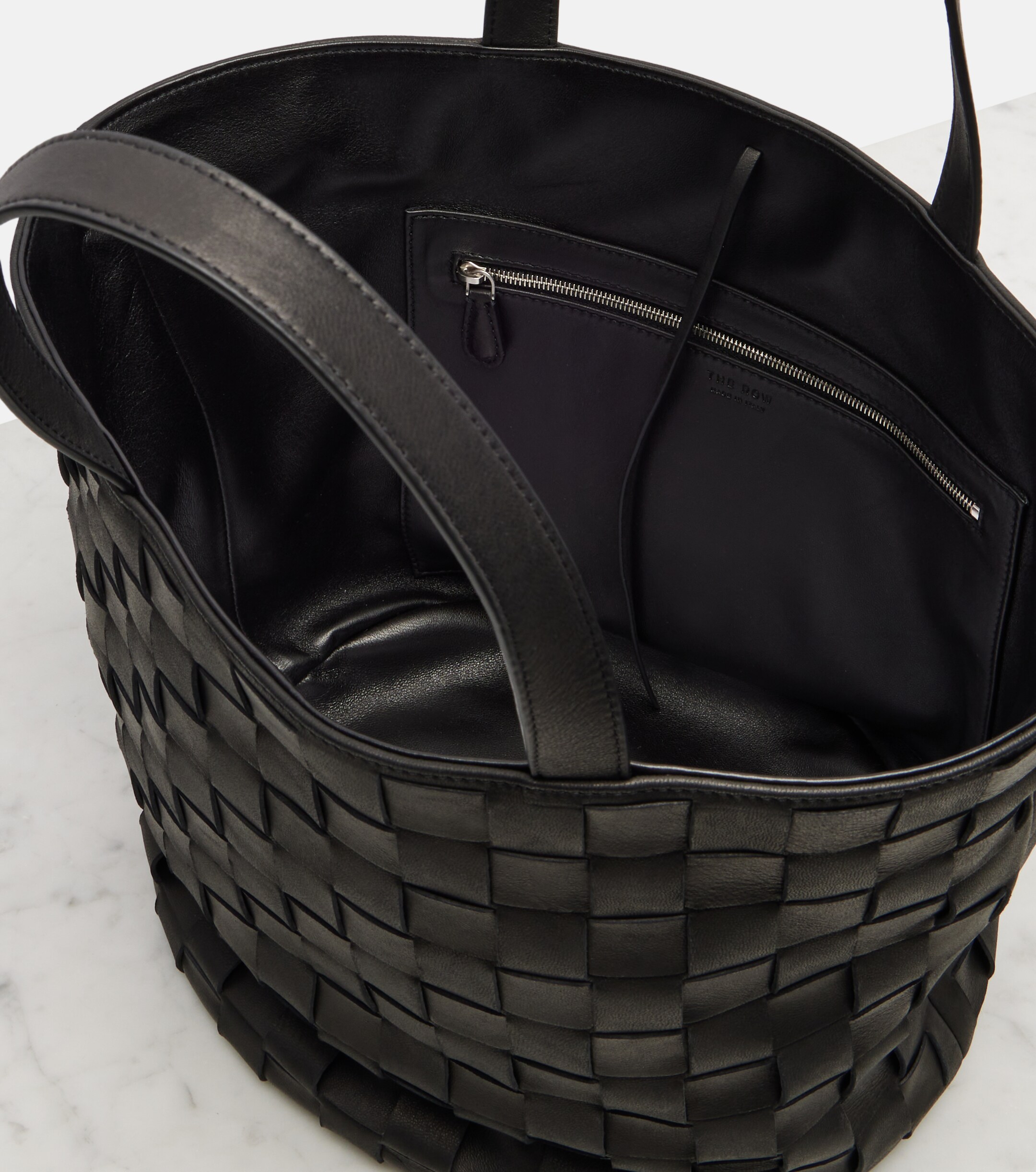 The Row Sisal leather tote bag