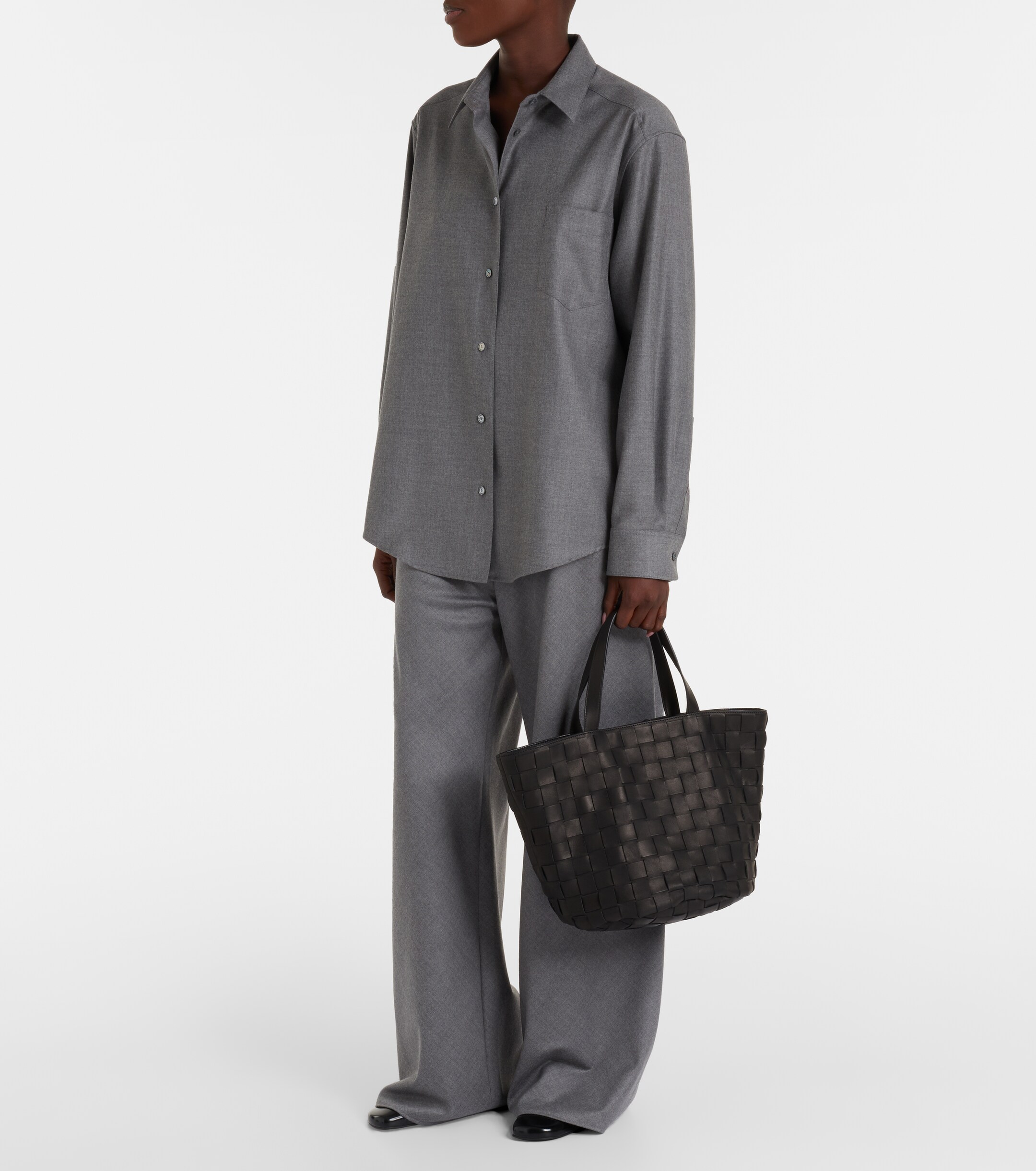 The Row Sisal leather tote bag