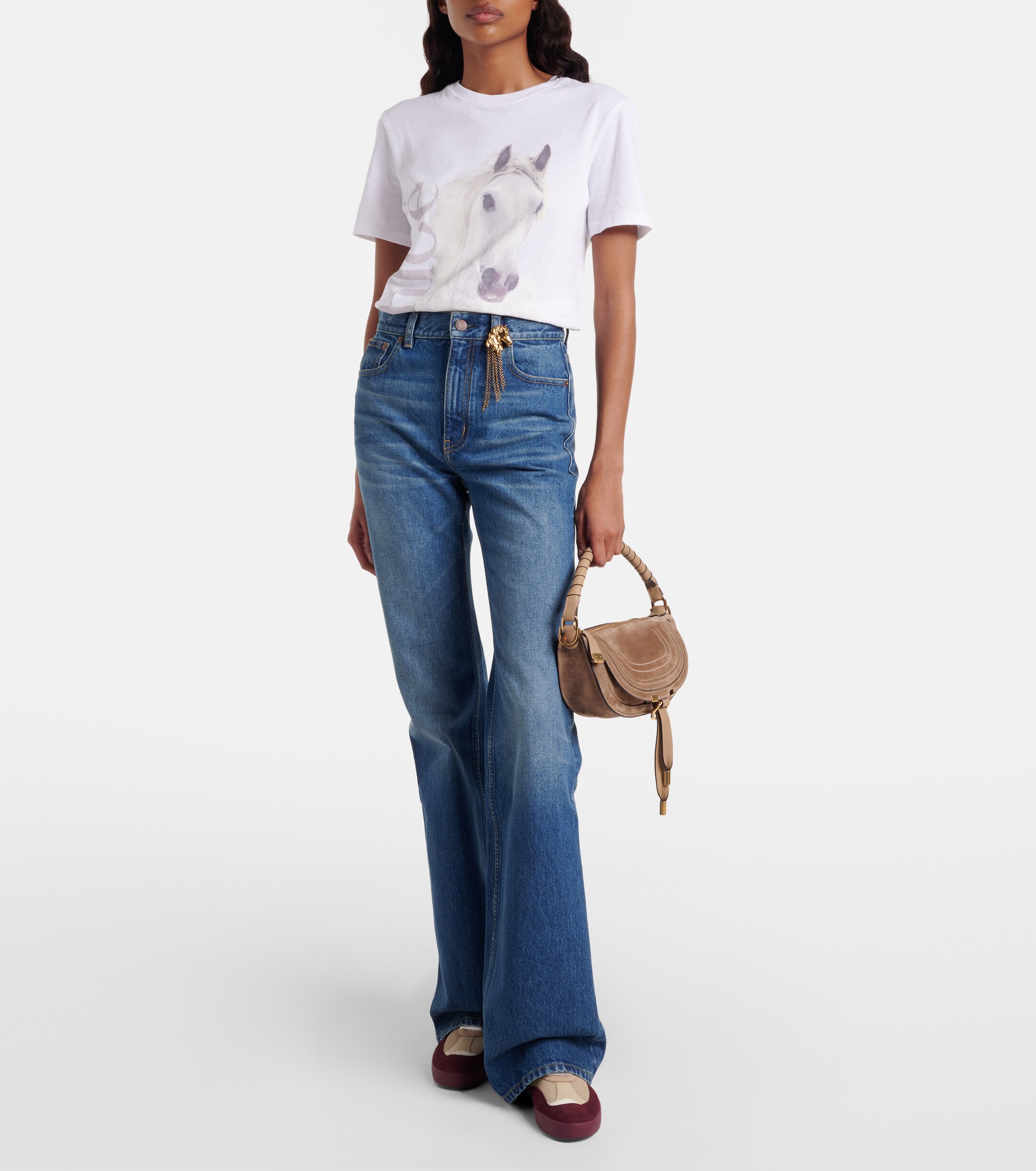 Chloé Marcie Mini suede shoulder bag