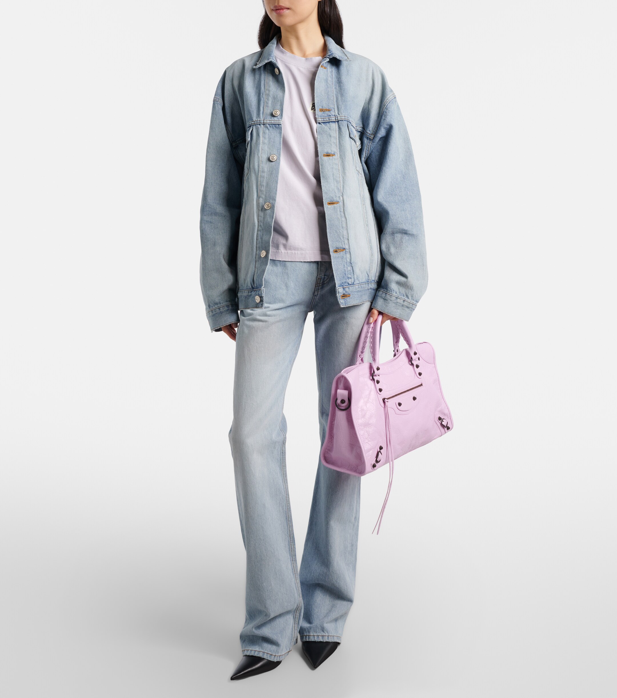 Balenciaga Balenciaga Le City Medium leather tote bag