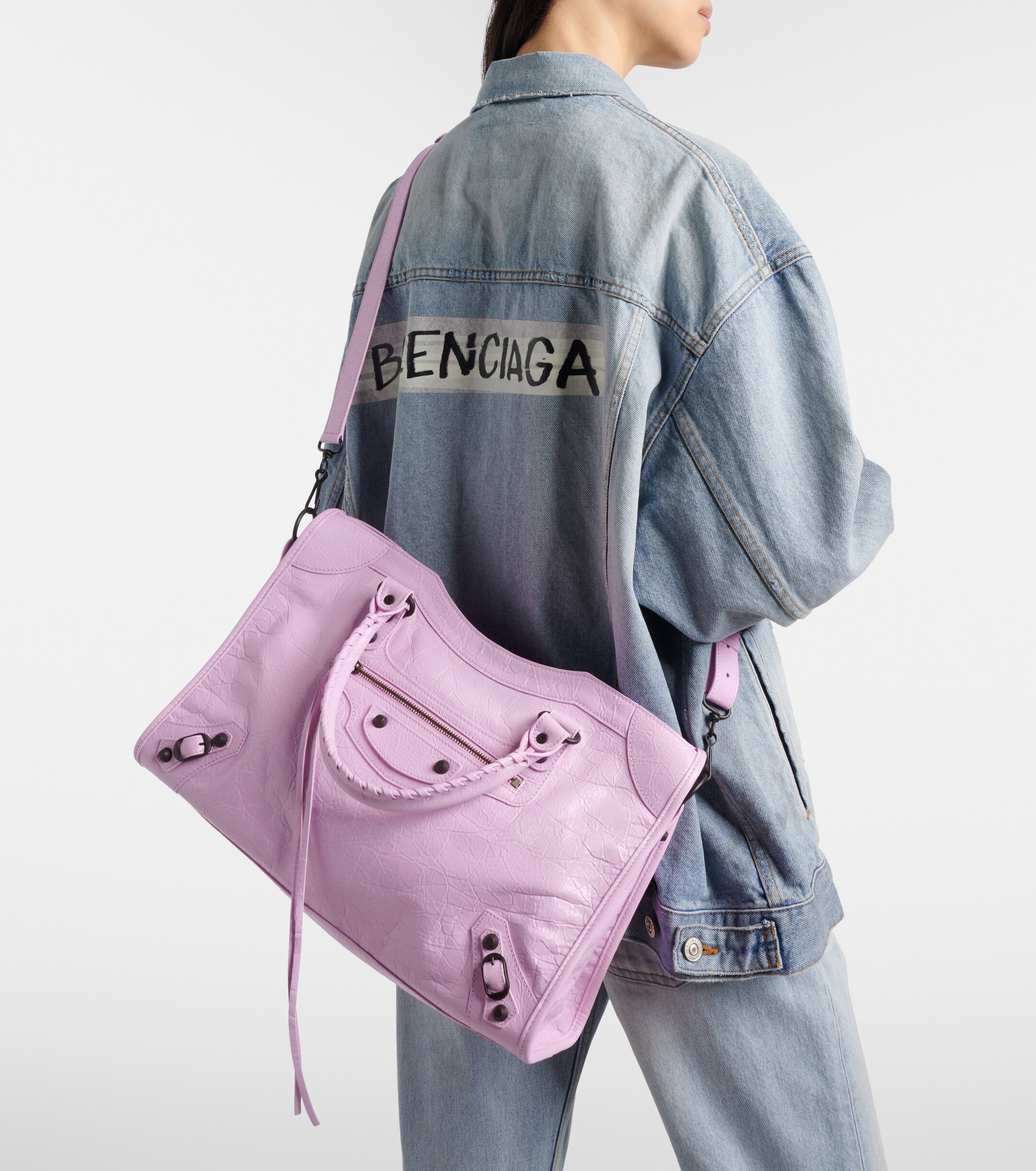 Balenciaga Balenciaga Le City Medium leather tote bag