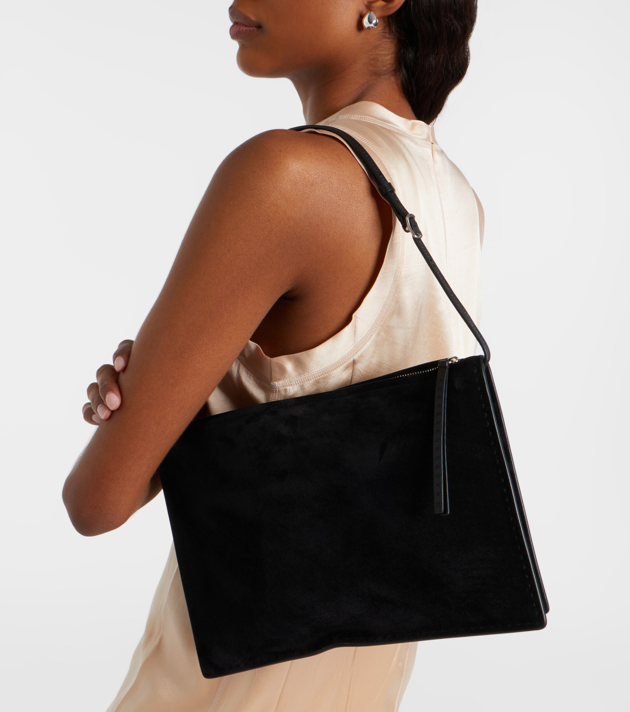 PHOEBE PHILO Glove Pochette suede shoulder bag thumbnail