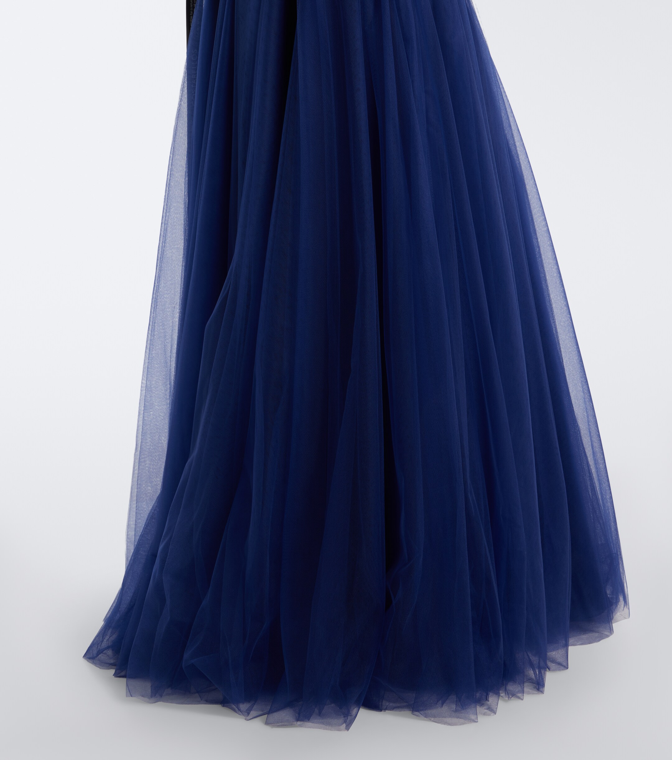 Costarellos Costarellos Gisella tulle and Lurex satin bustier gown