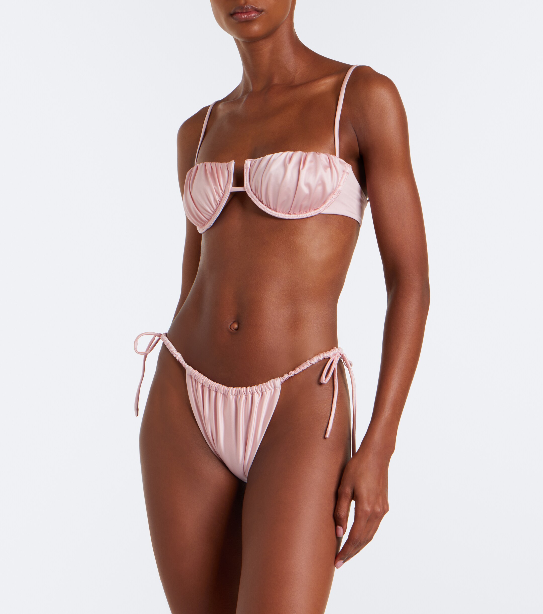 Montce Montce Petal ruched bikini top