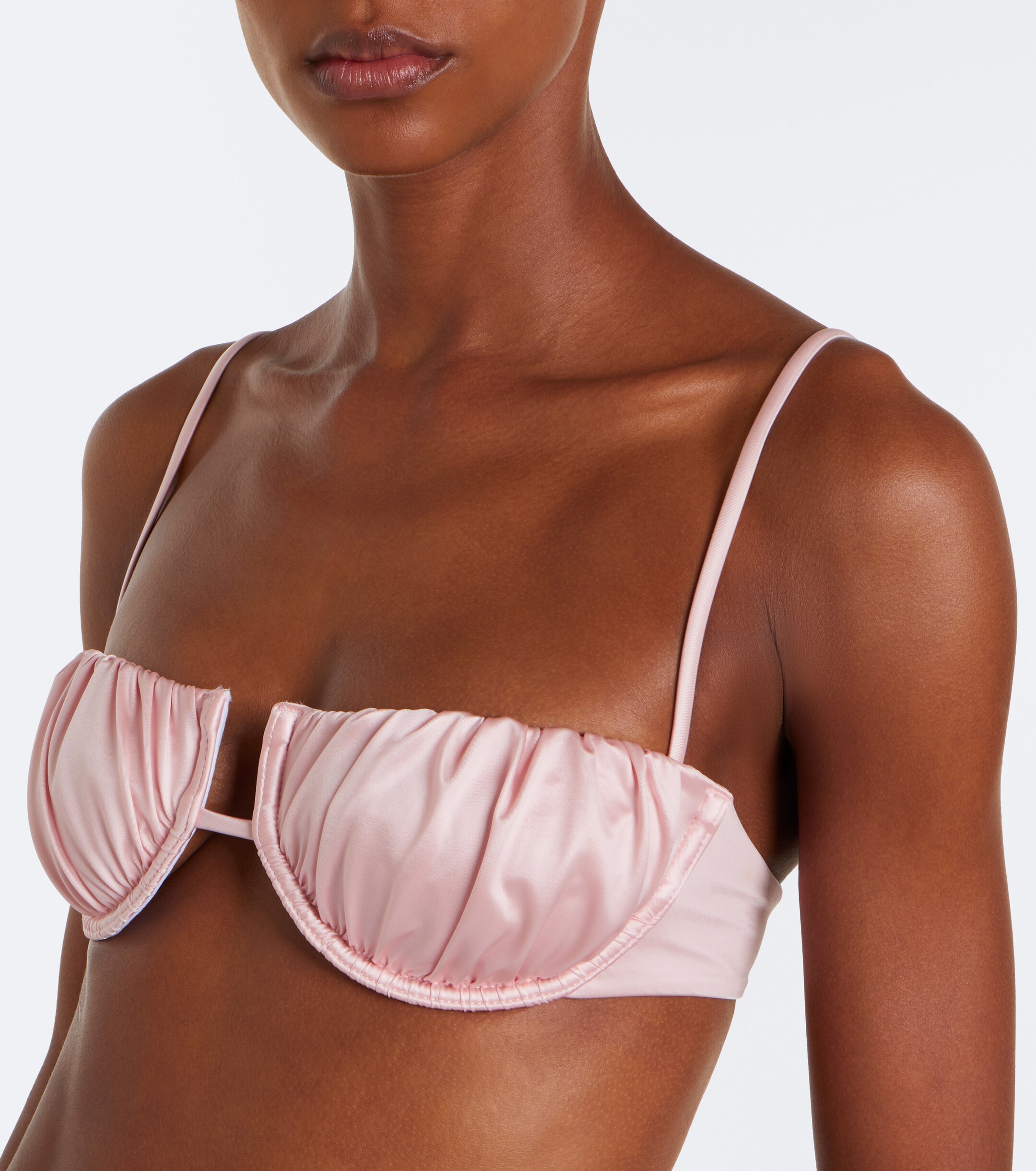 Montce Montce Petal ruched bikini top