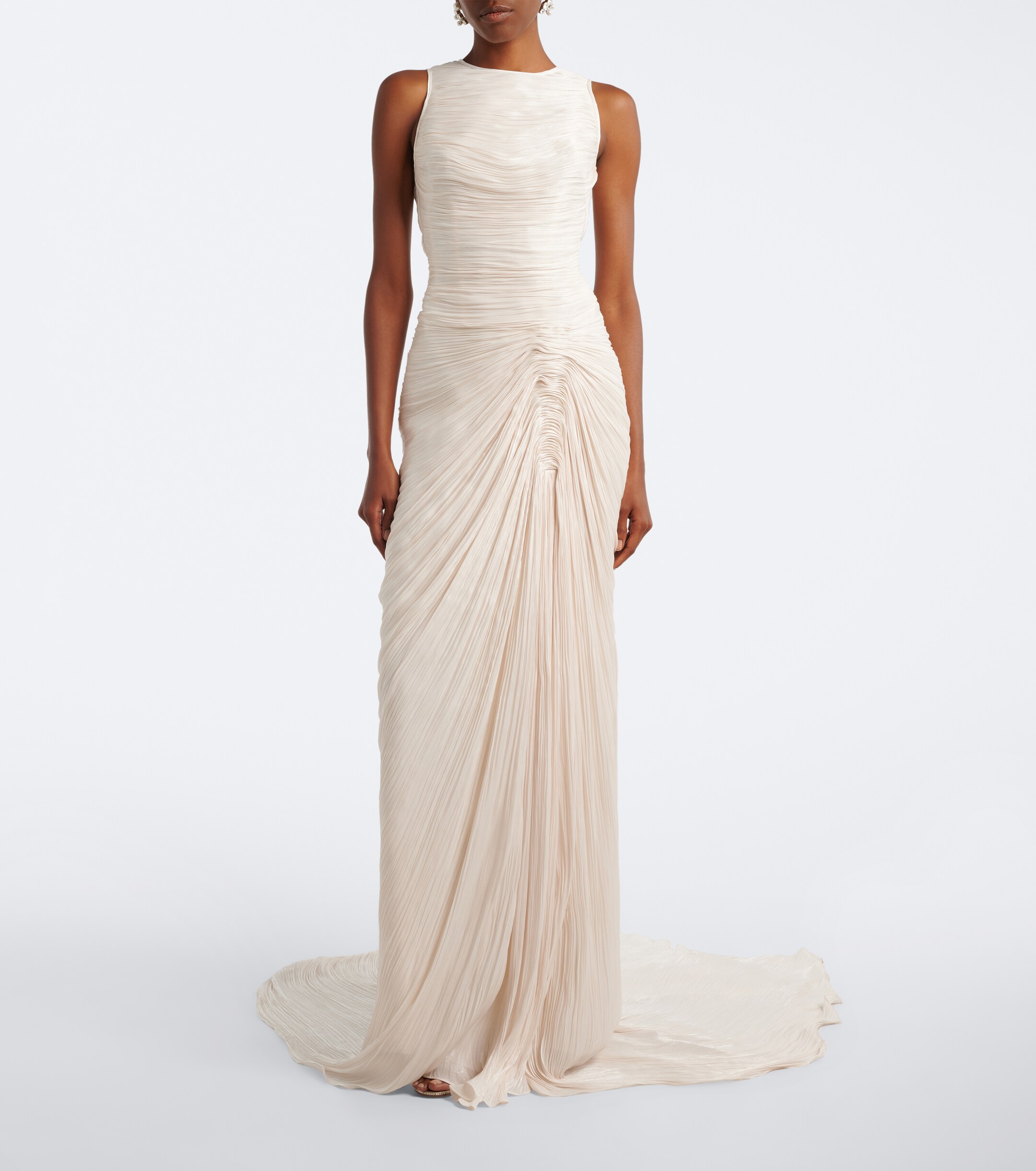 MARMAR HALIM Marmar Halim Pleated satin gown