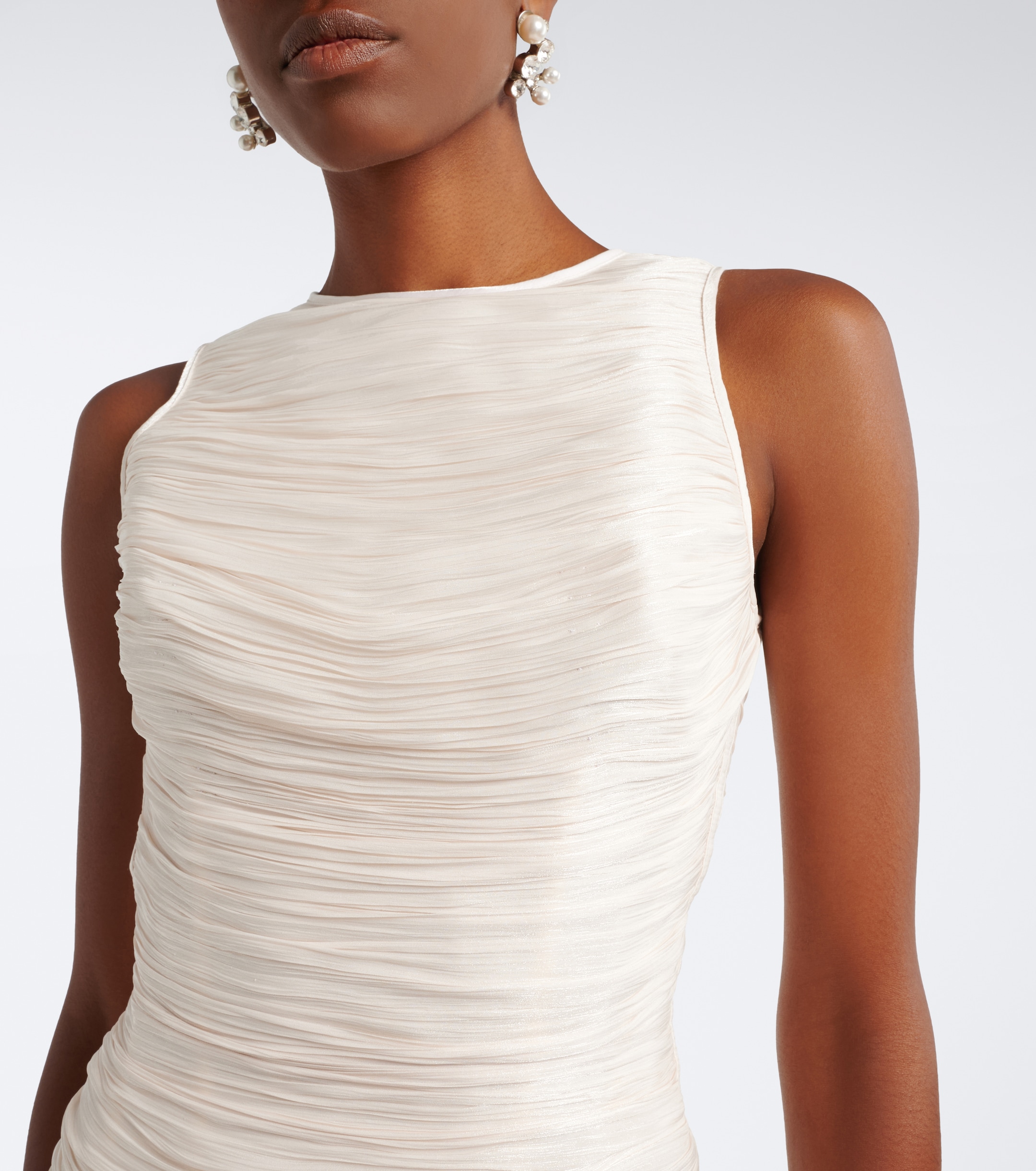 MARMAR HALIM Marmar Halim Pleated satin gown