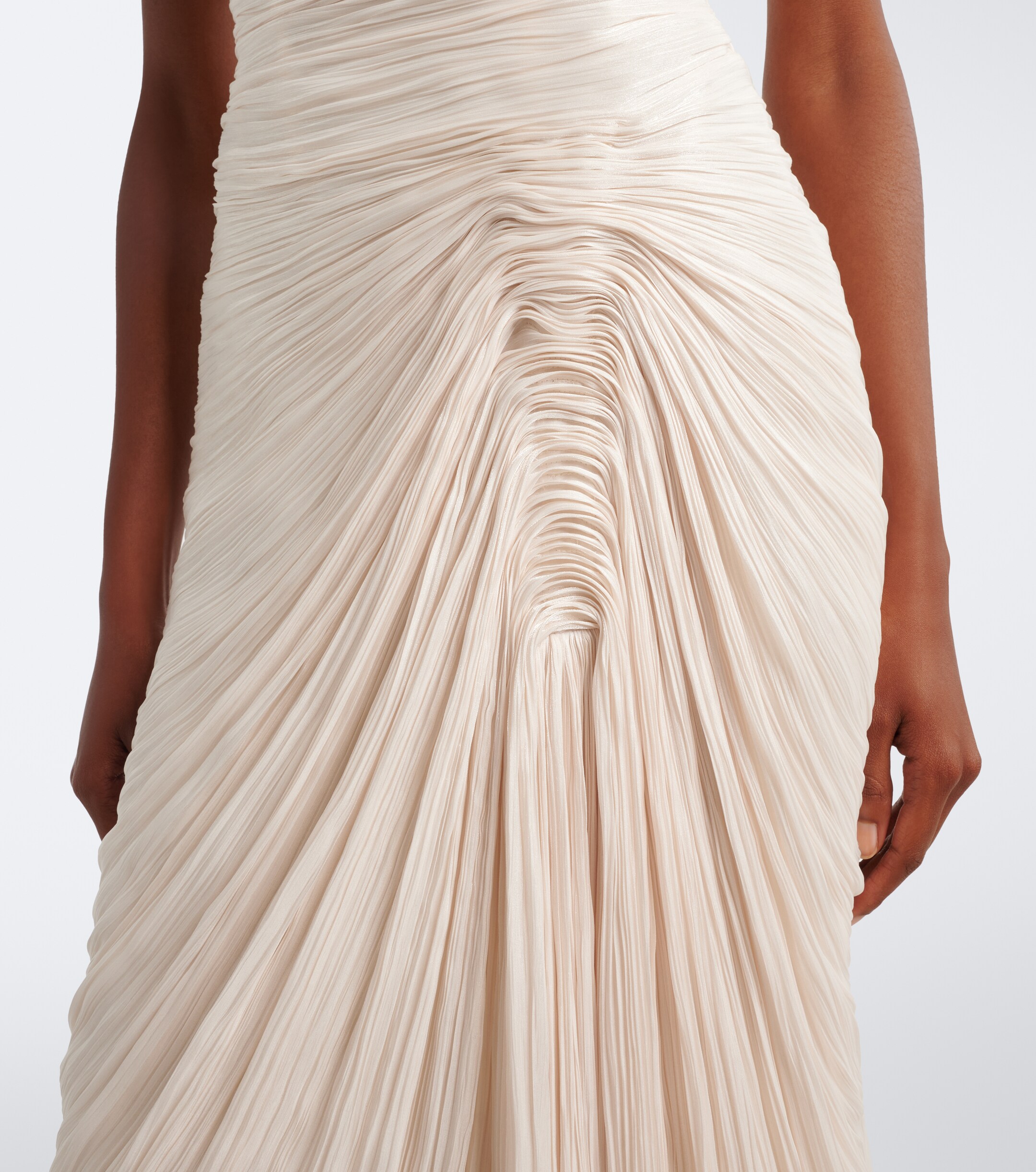 MARMAR HALIM Marmar Halim Pleated satin gown