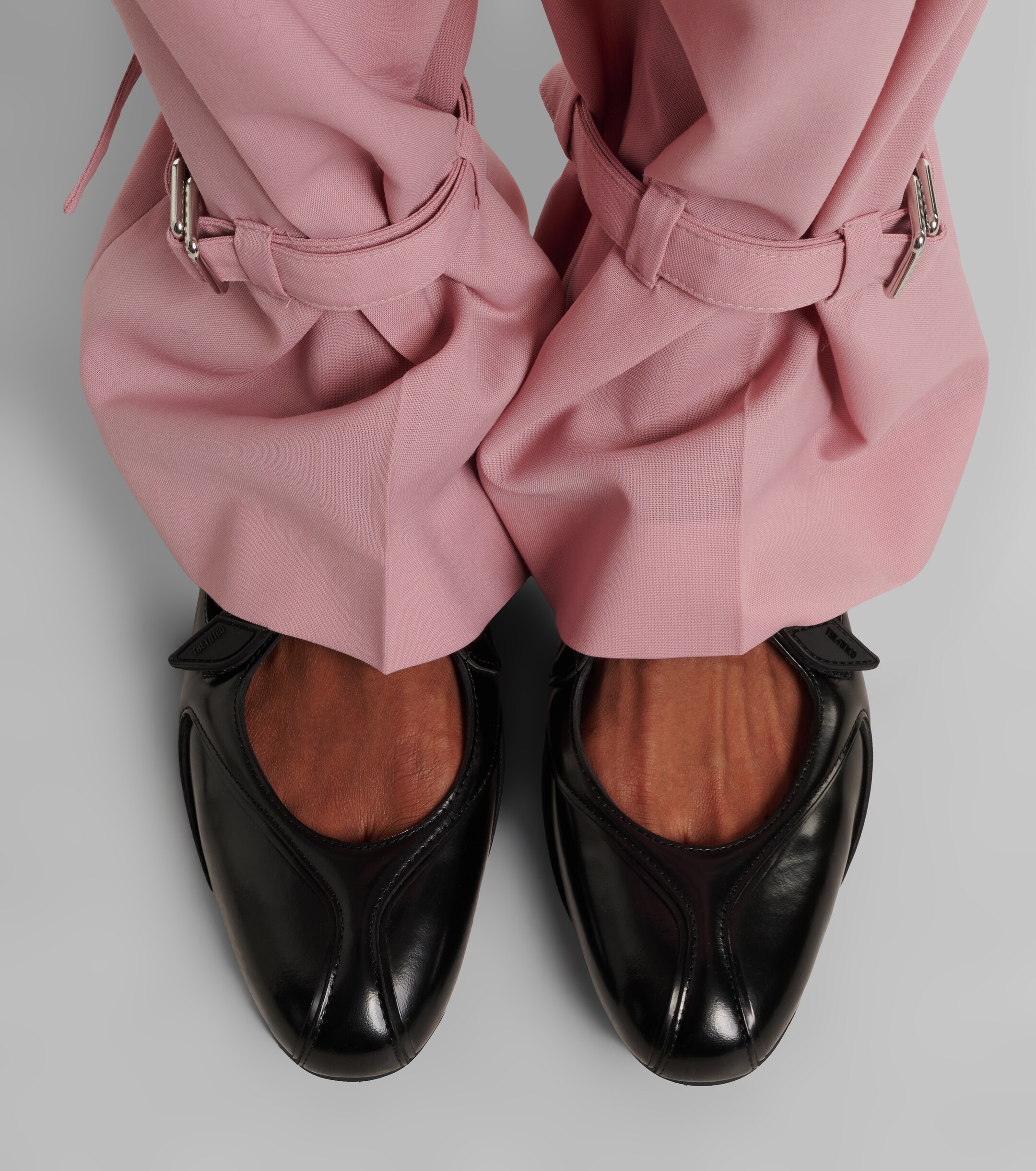 THE ATTICO The Attico Floor 01 patent leather ballet flats