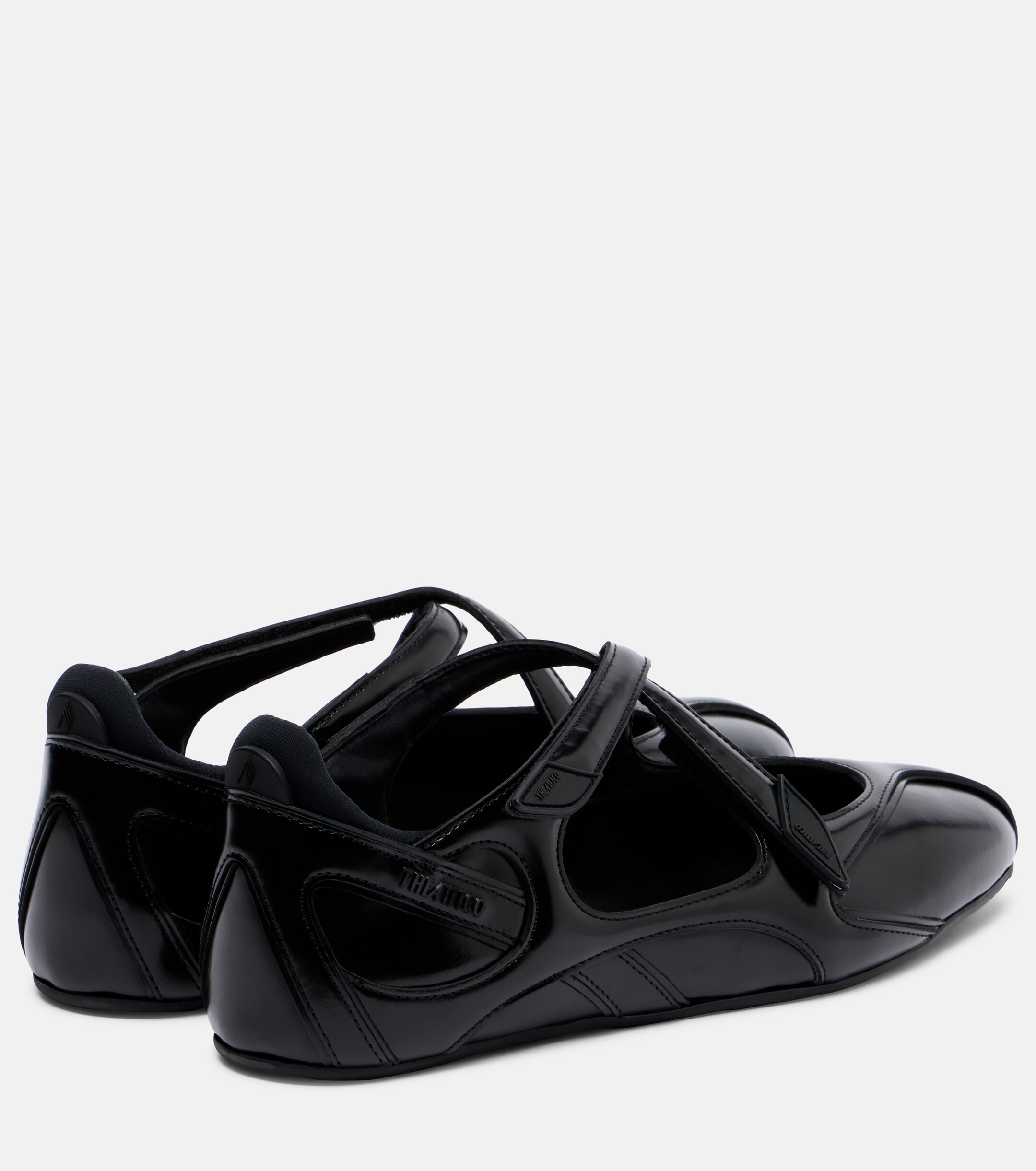 THE ATTICO The Attico Floor 01 patent leather ballet flats