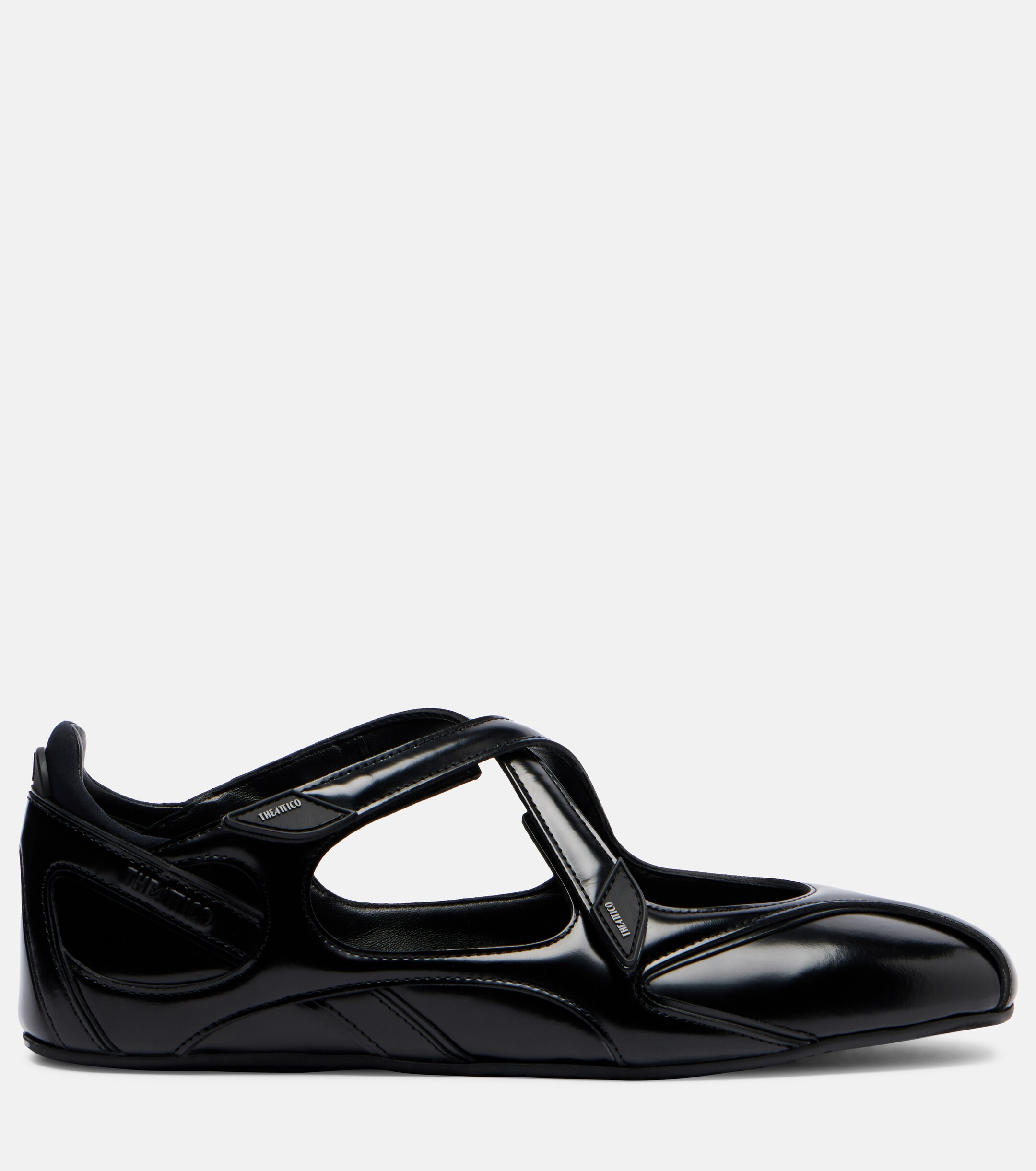 THE ATTICO The Attico Floor 01 patent leather ballet flats