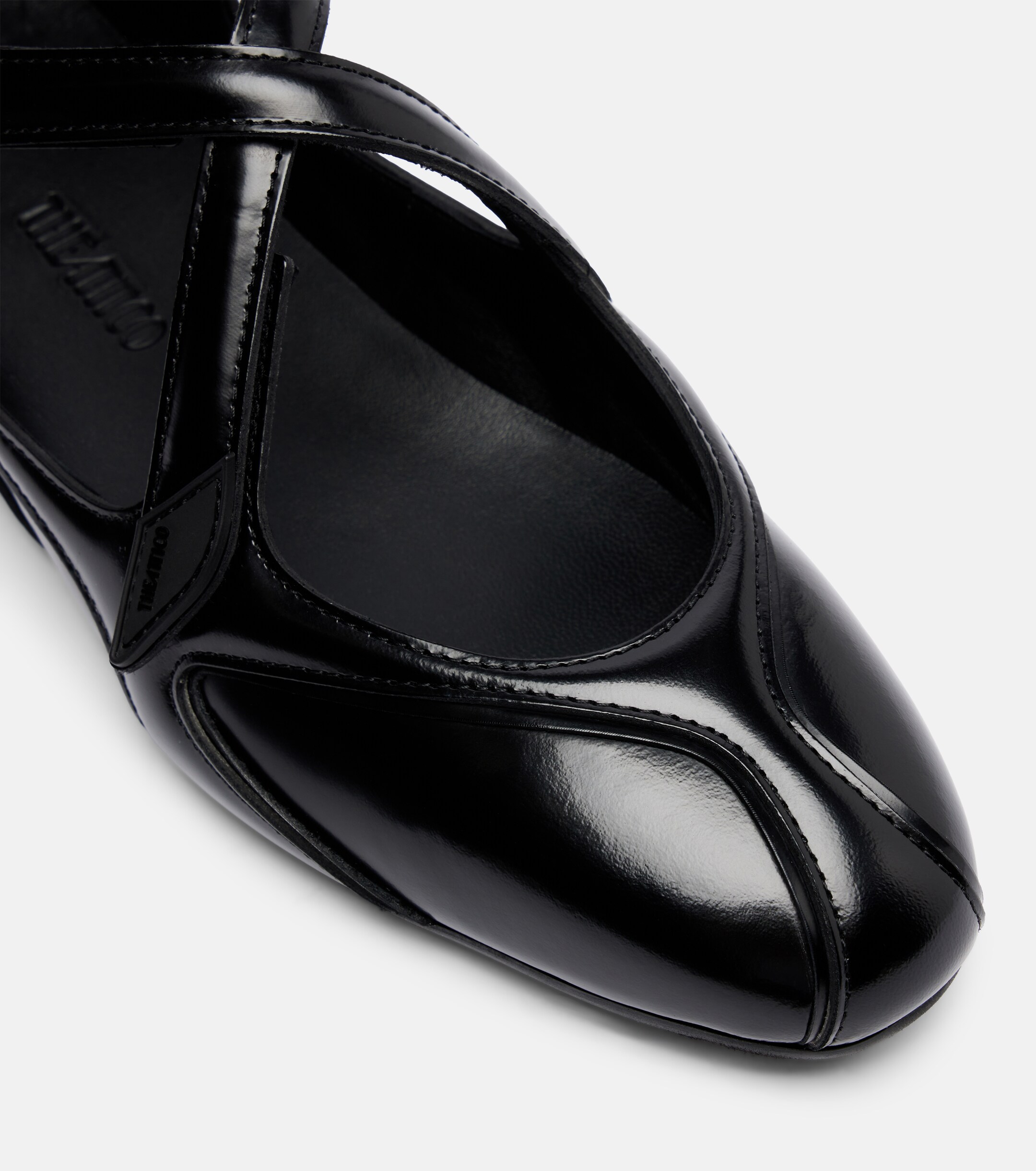 THE ATTICO The Attico Floor 01 patent leather ballet flats