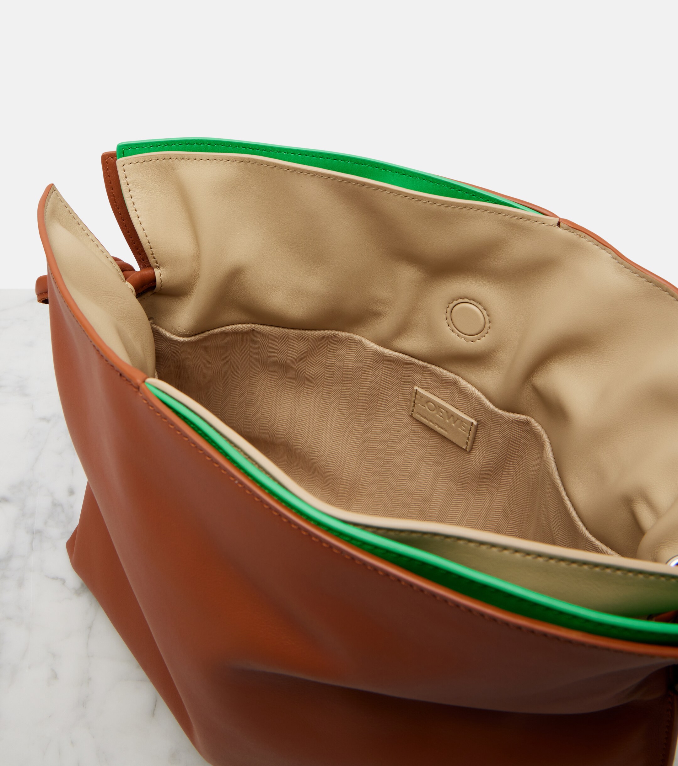 Loewe Flamenco Medium layered leather clutch