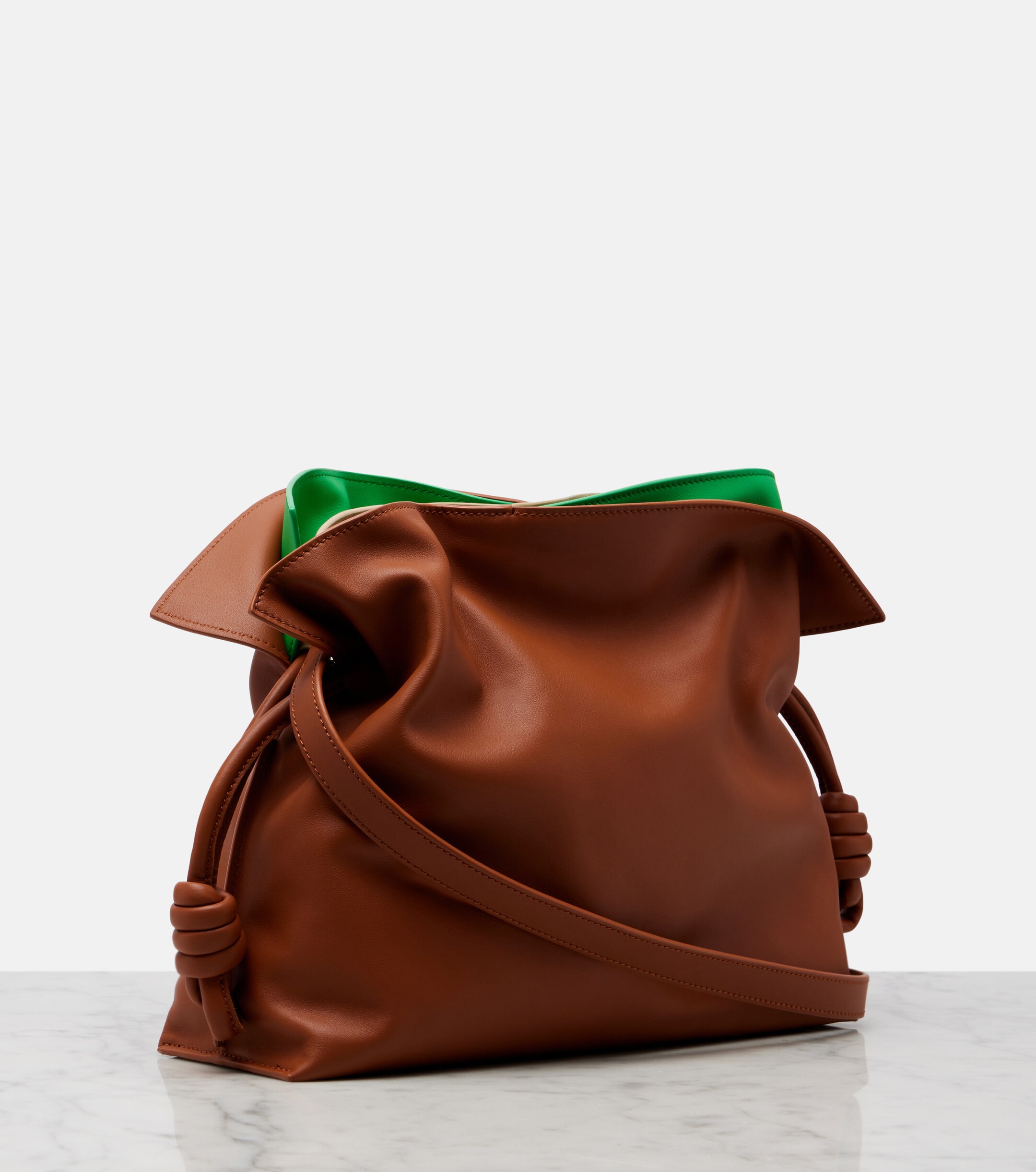 Loewe Flamenco Medium layered leather clutch