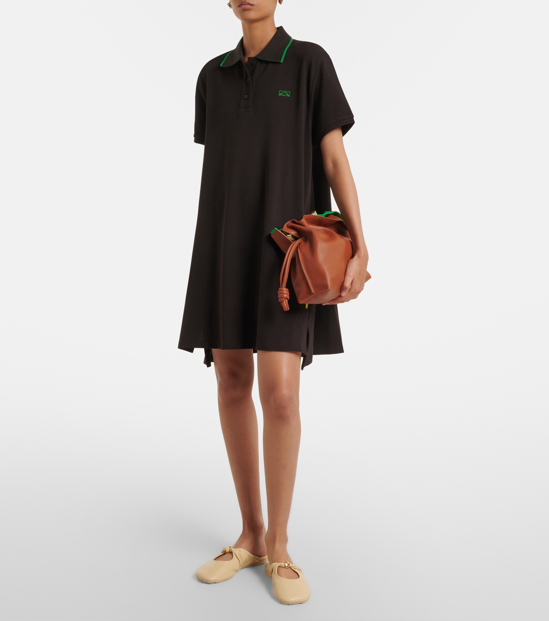 Loewe Flamenco Medium layered leather clutch