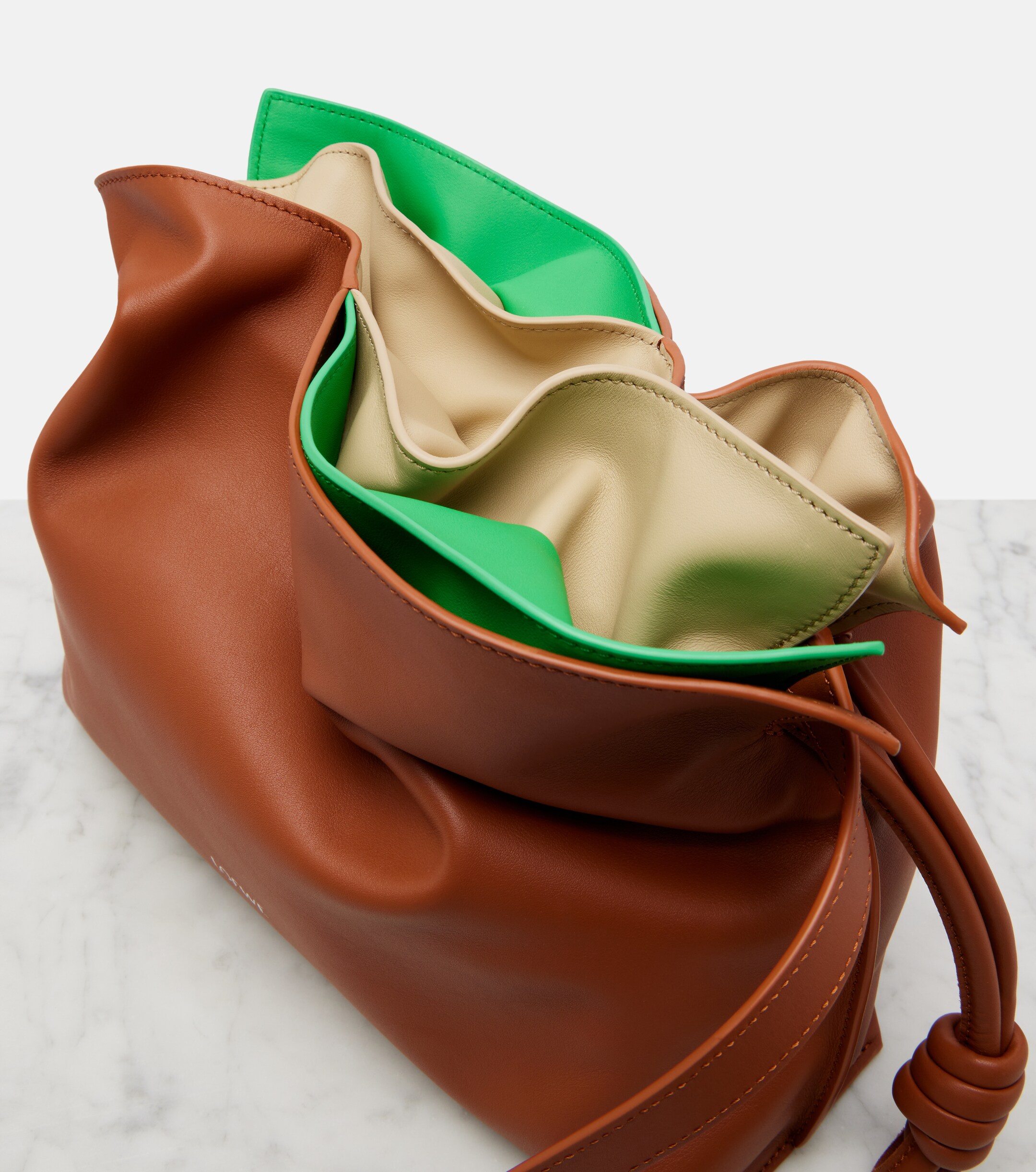 Loewe Flamenco Medium layered leather clutch