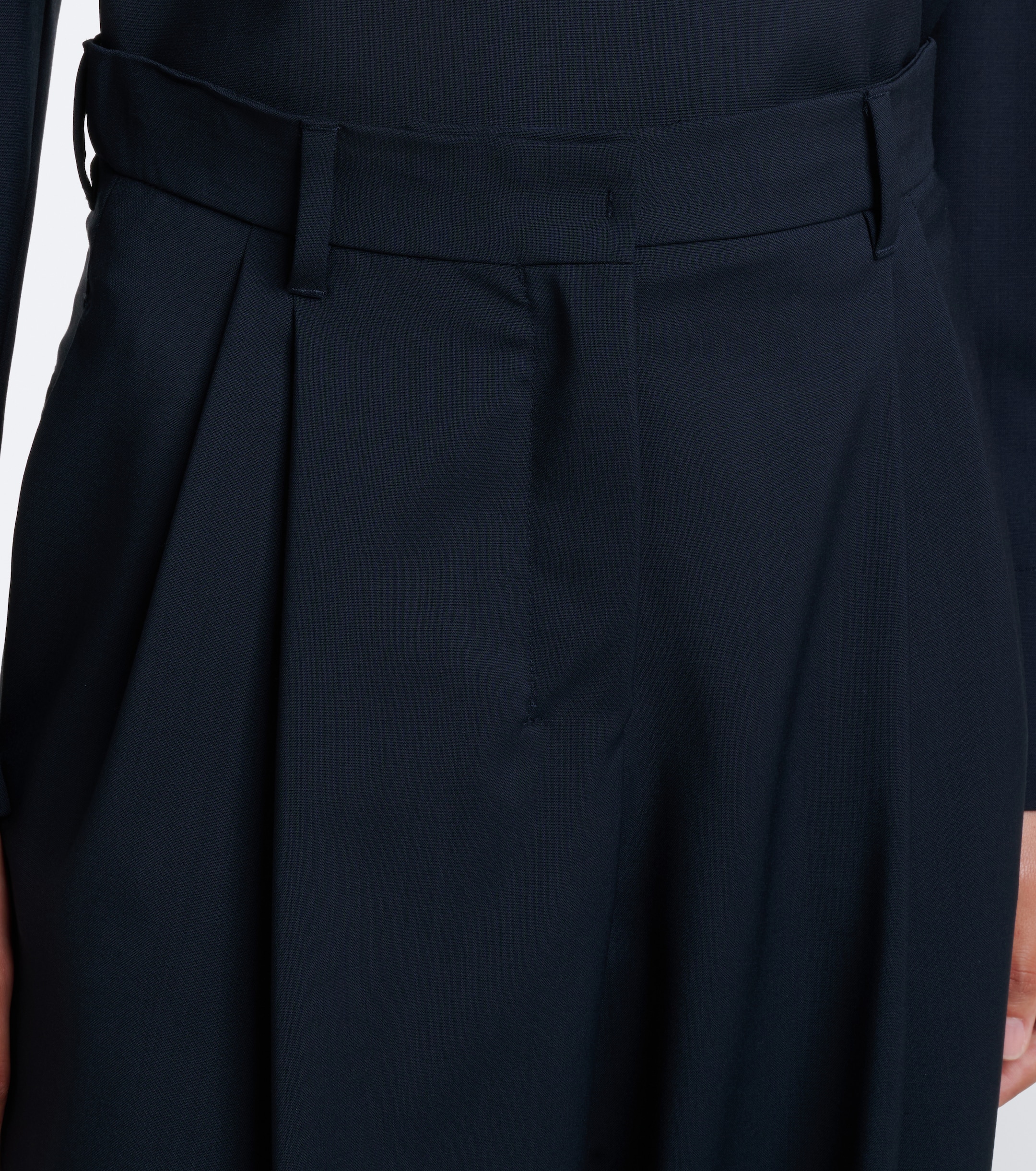 S Max Mara 'S Max Mara Wide-leg pleated virgin wool pants