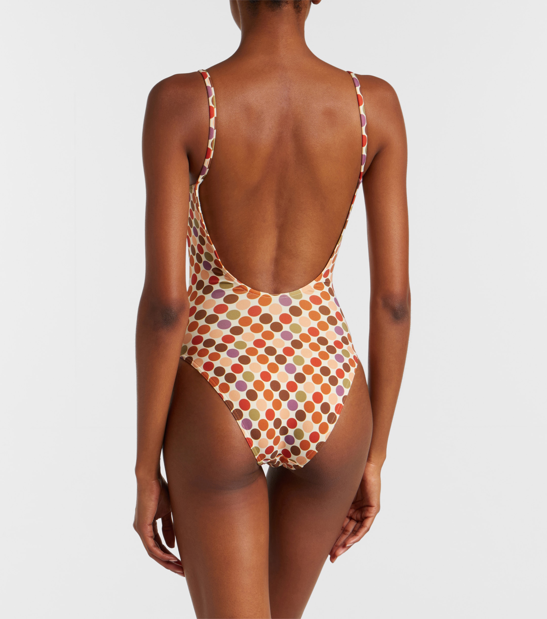 Eres Eres Nightlife cutout polka-dot swimsuit