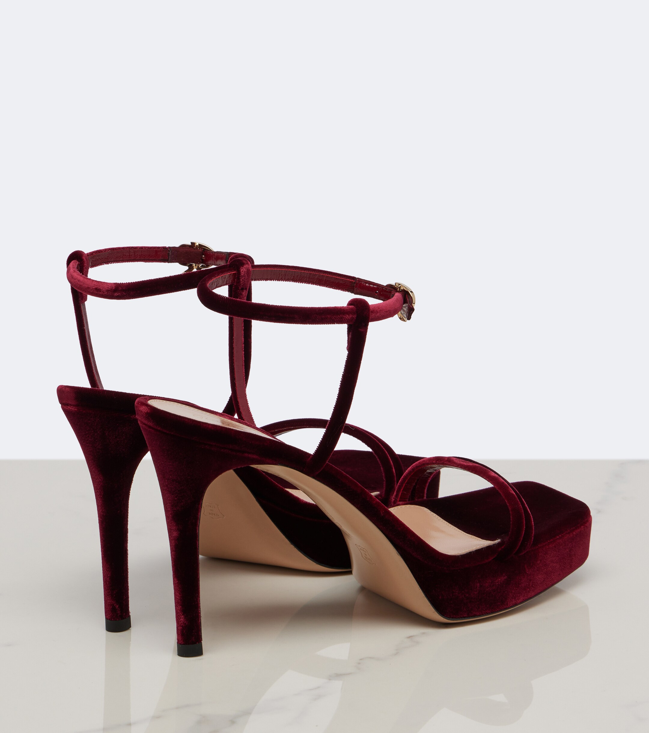 GIANVITO ROSSI Gianvito Rossi Velvet platform sandals