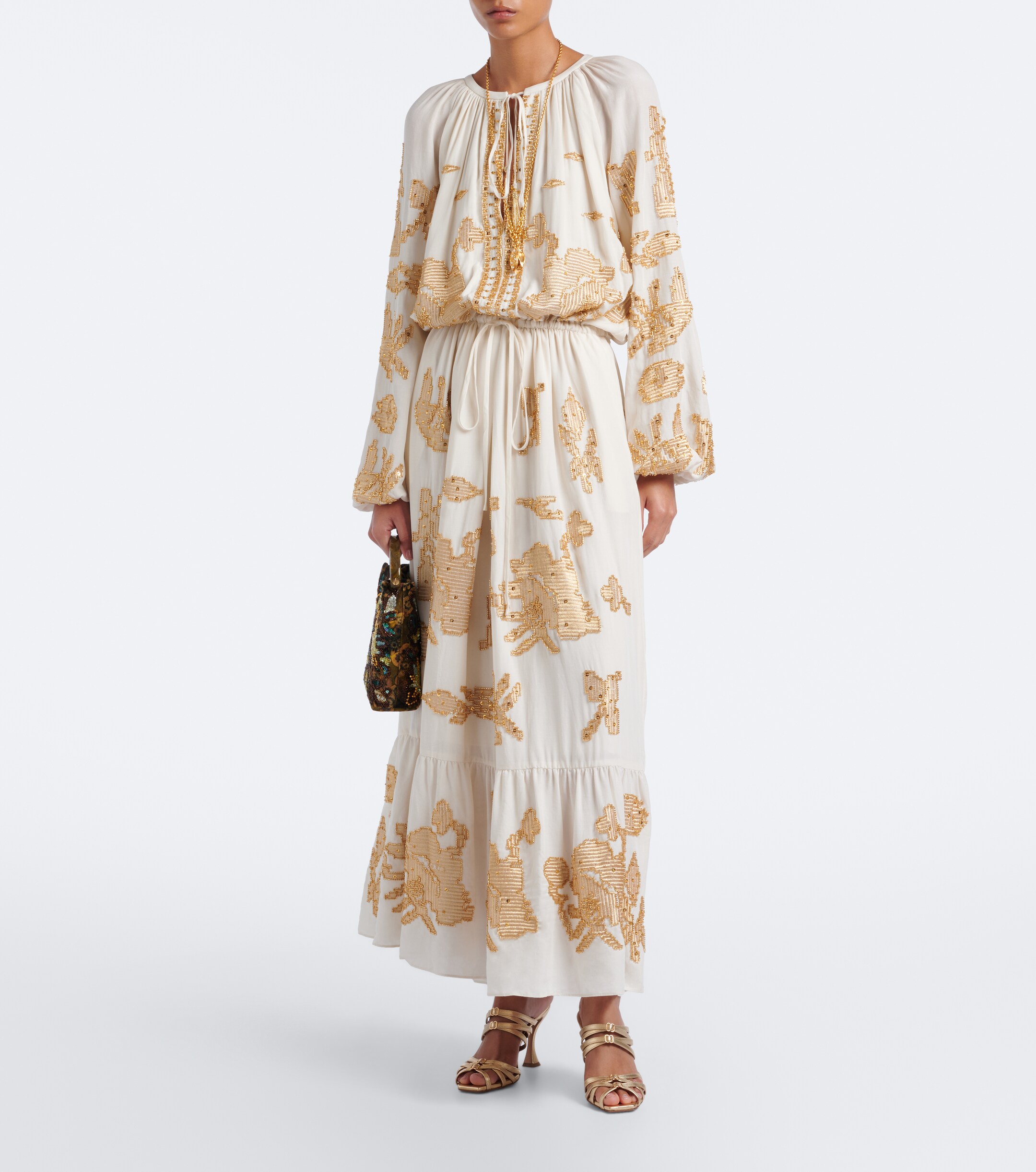 Jacques Wei Jacques Wei Beaded maxi dress