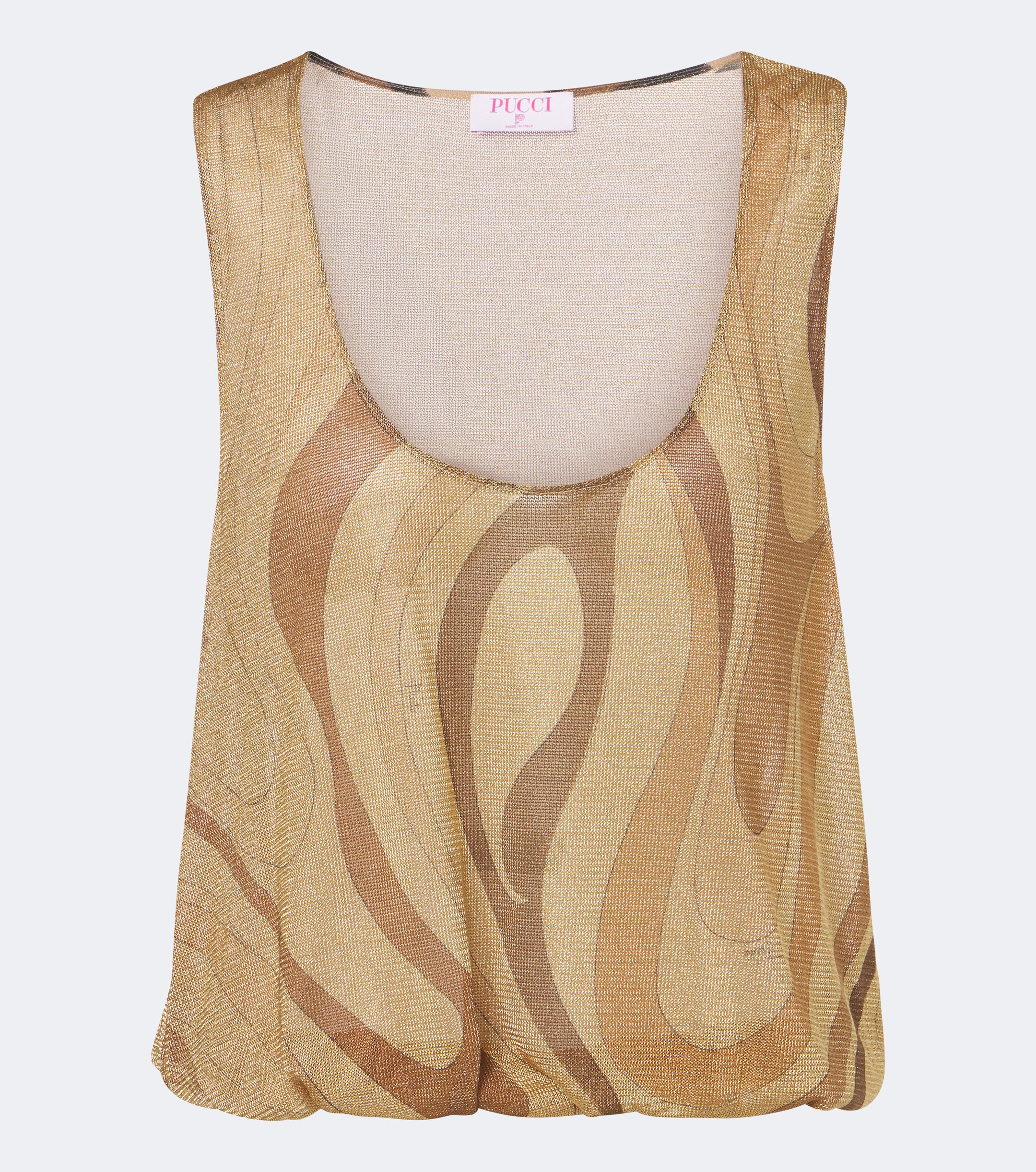 Pucci Pucci Marmo Lurex voile top