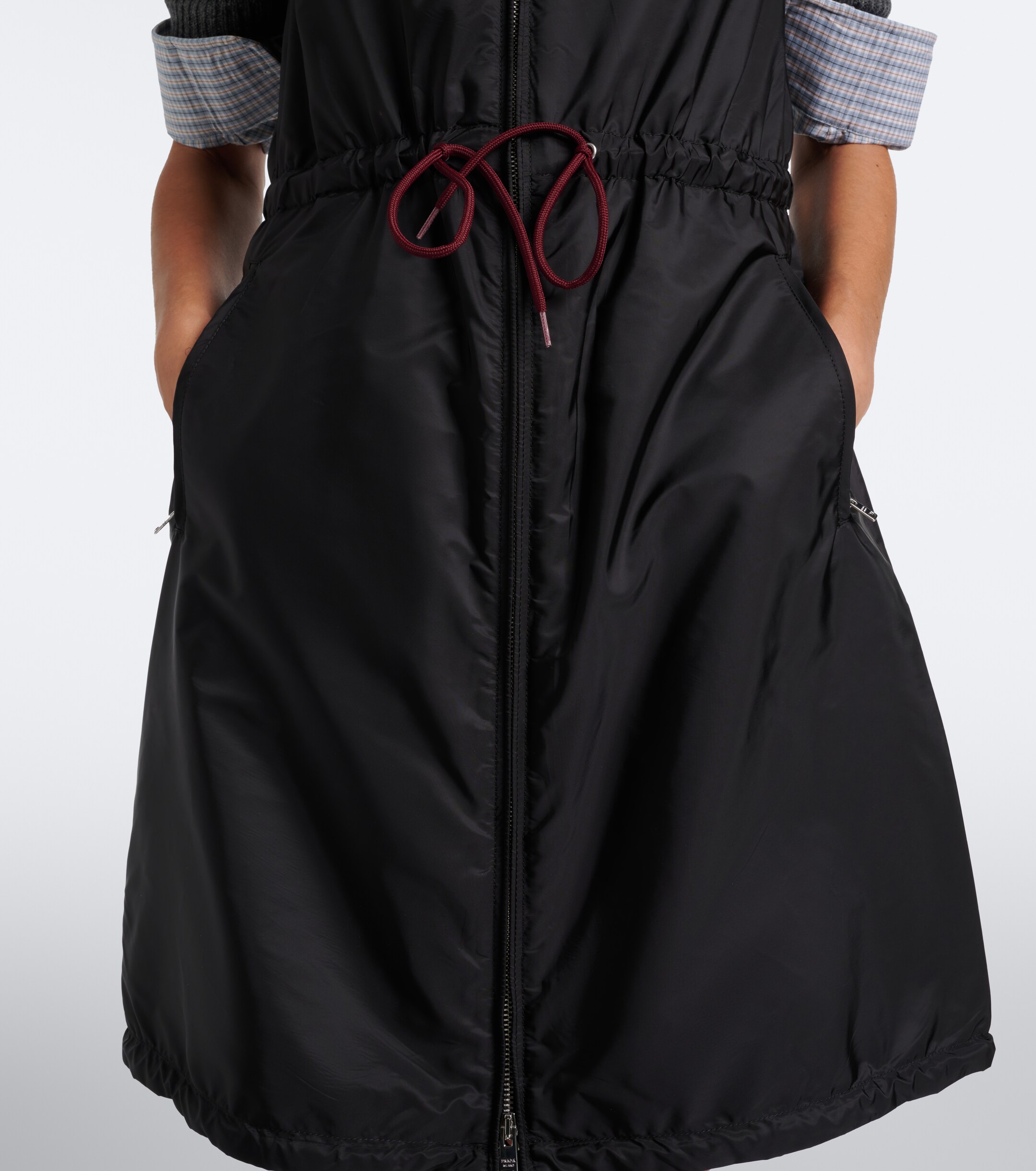 Prada Prada Re-Nylon zip-up minidress