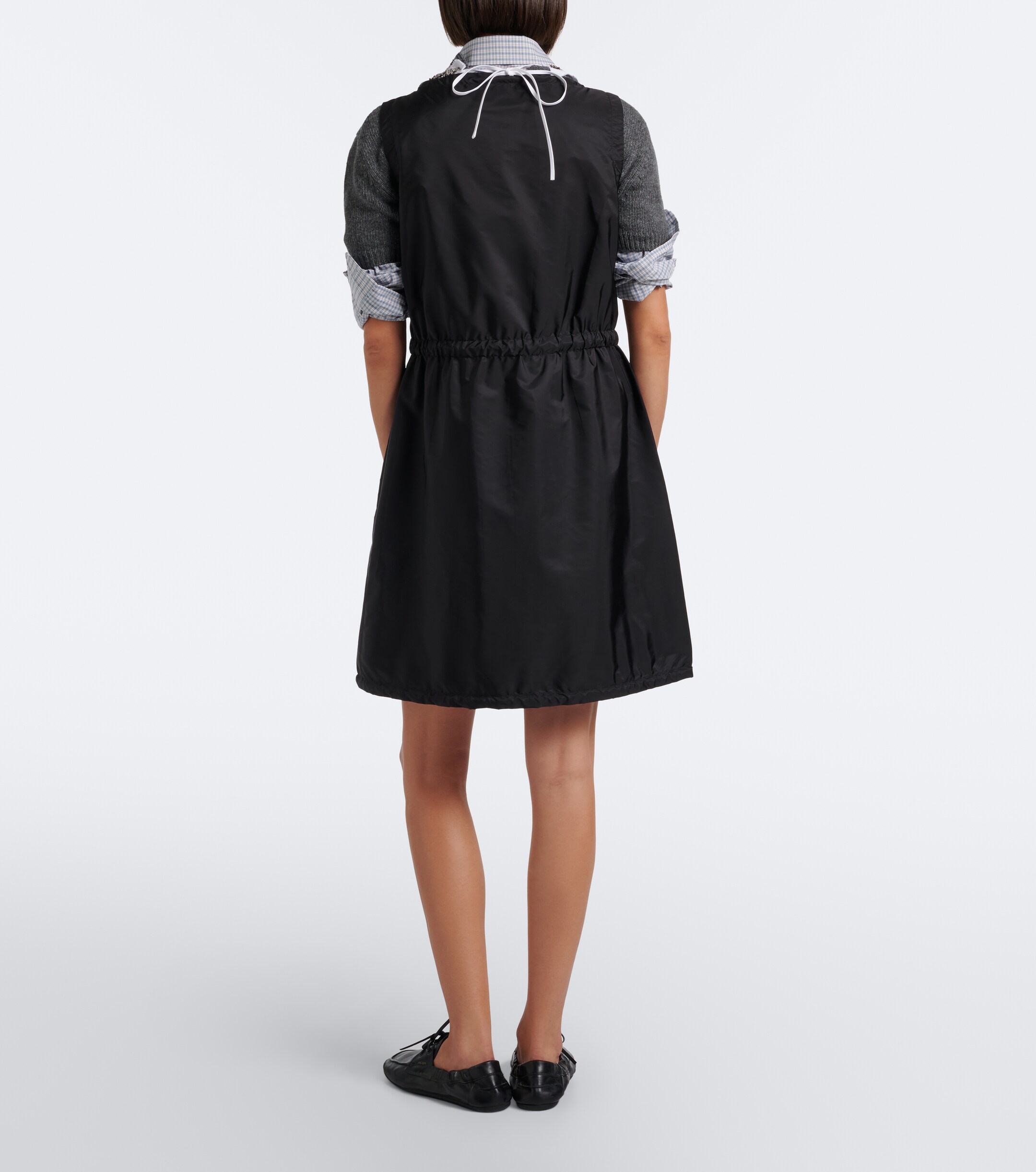 Prada Prada Re-Nylon zip-up minidress