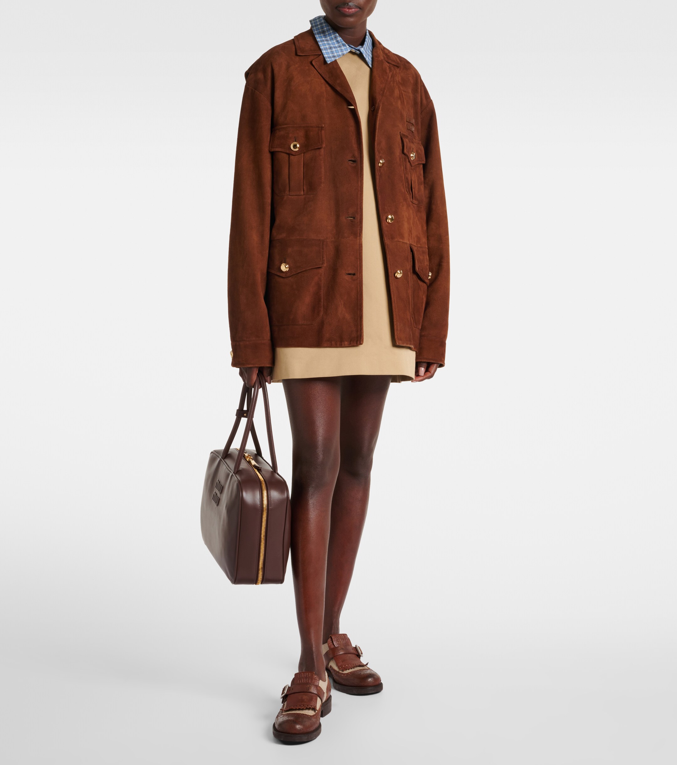 Miu Miu Beau Large leather tote bag