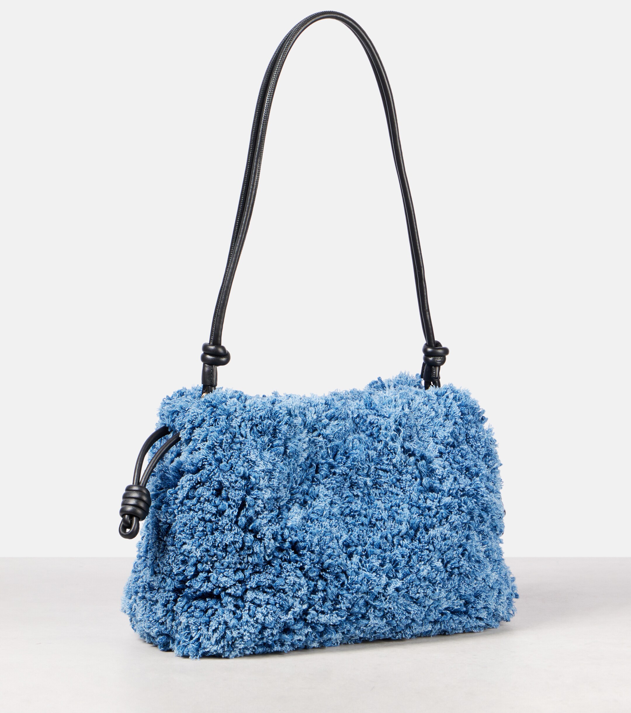 Loewe Flamenco Medium denim clutch