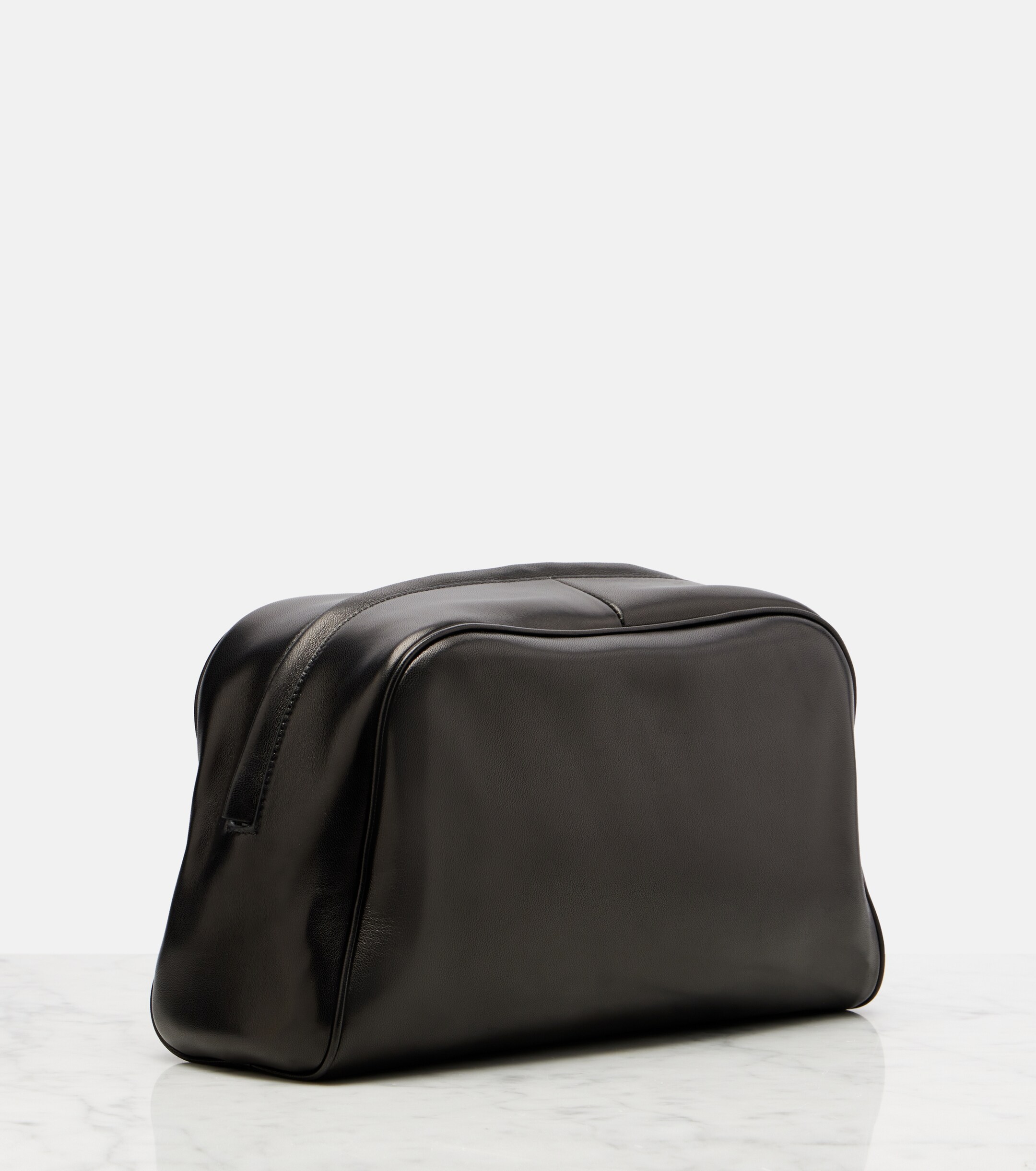 The Row Leila Small leather clutch
