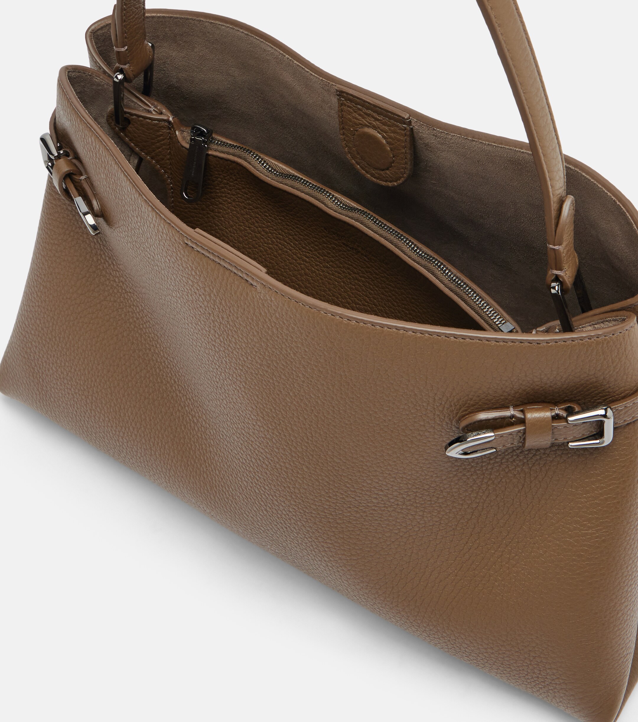 Brunello Cucinelli Medium leather top-handle bag